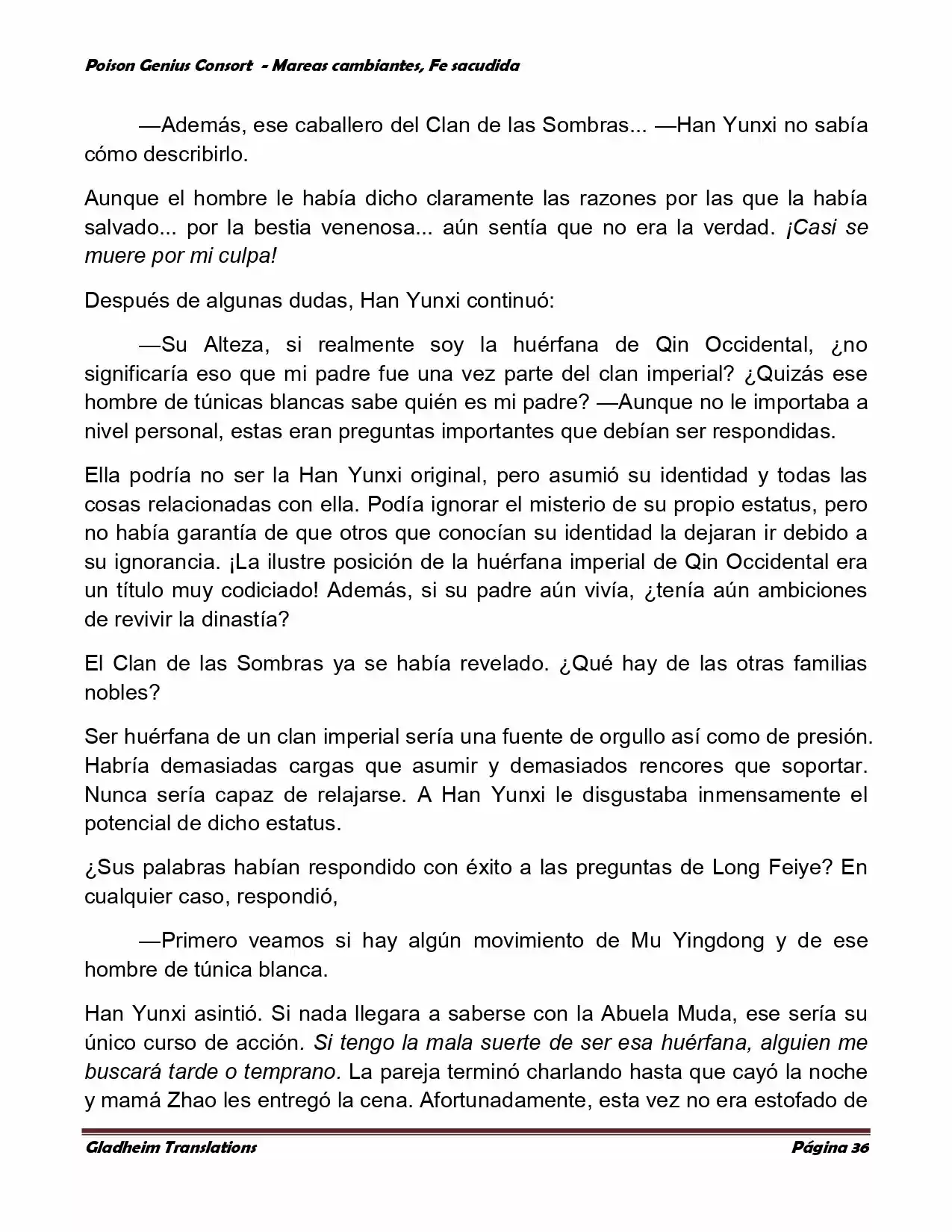 Poison Genious Consort (Novela) - Capítulo 355 - Página 35 - LectorTMOo
