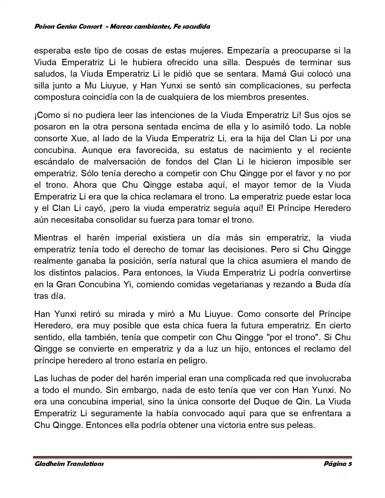 Poison Genious Consort (Novela) - Capítulo 356 - Página 5 - LectorTMOo
