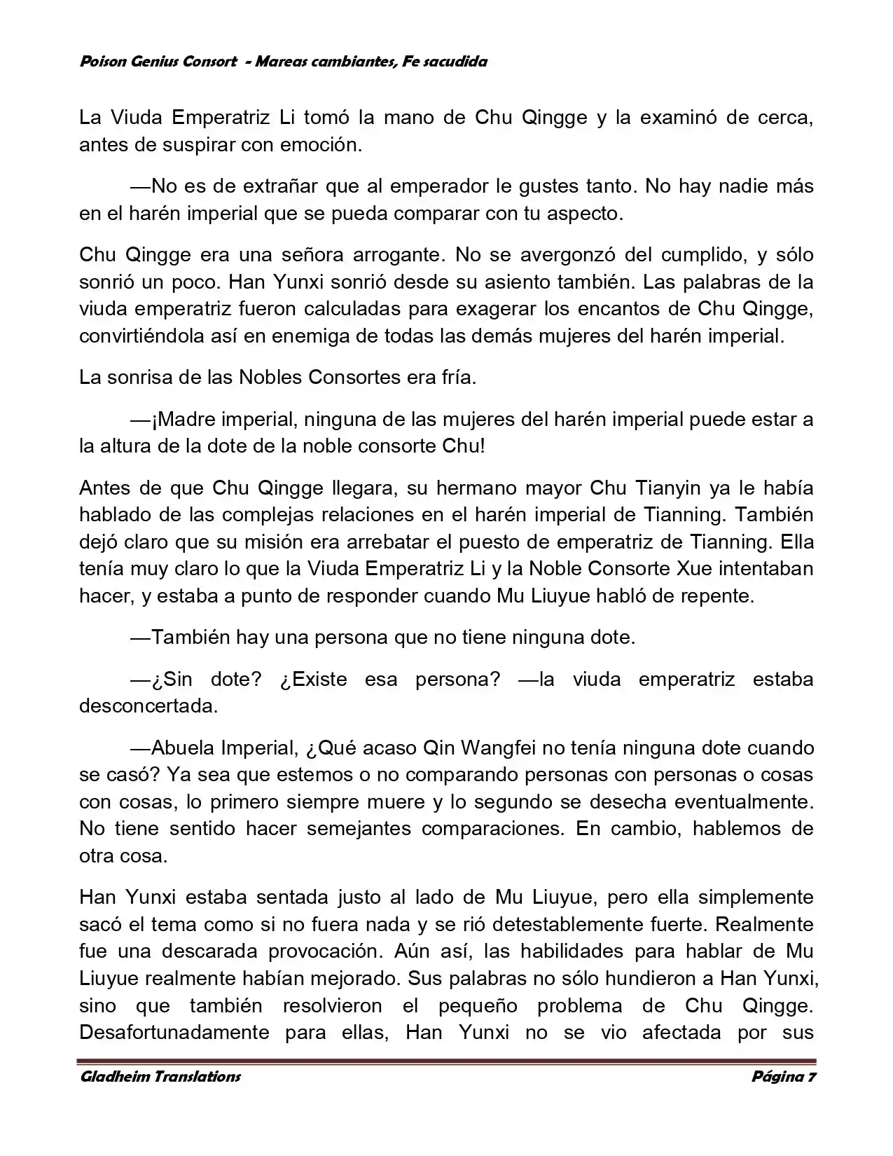 Poison Genious Consort (Novela) - Capítulo 356 - Página 7 - LectorTMOo