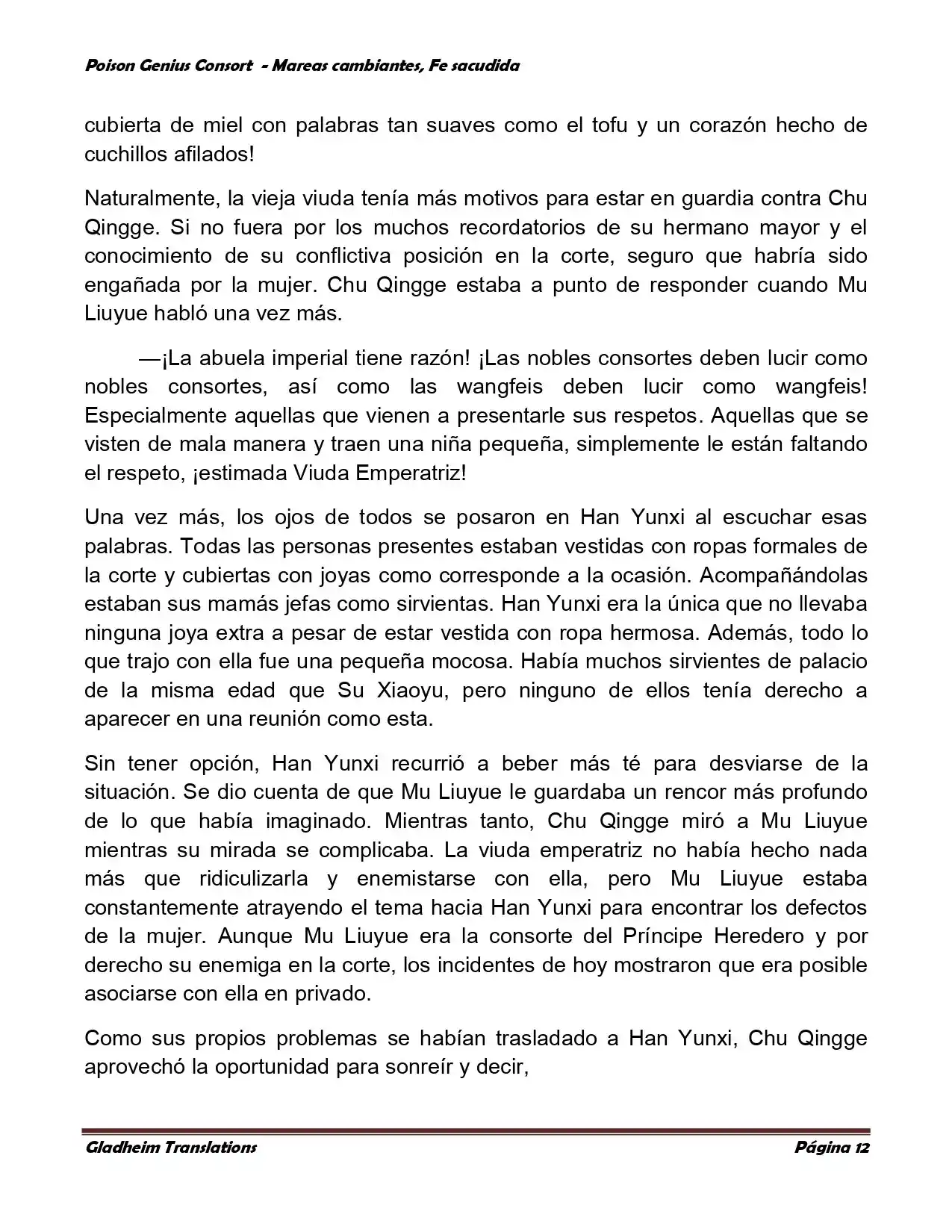 Poison Genious Consort (Novela) - Capítulo 356 - Página 12 - LectorTMOo