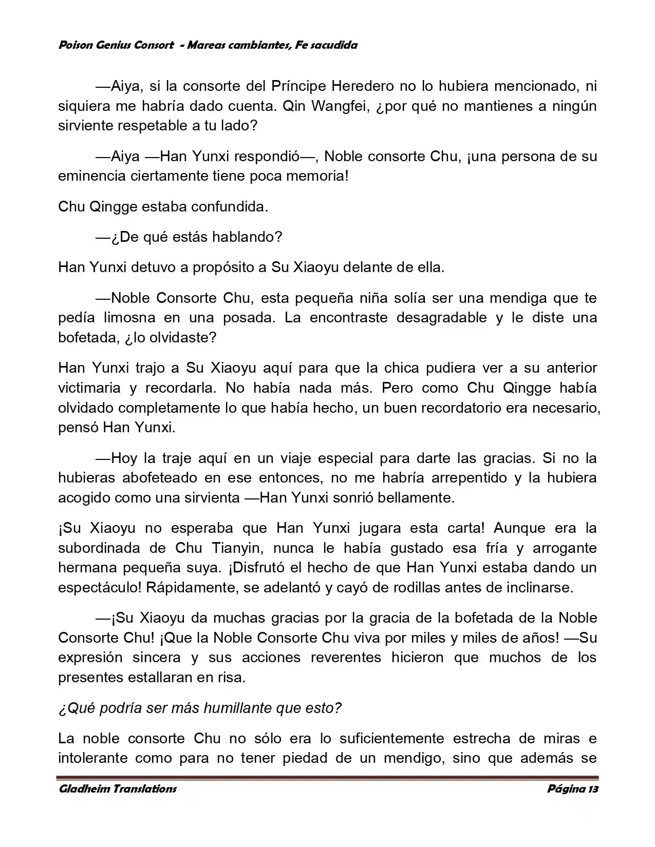 Poison Genious Consort (Novela) - Capítulo 356 - Página 13 - LectorTMOo