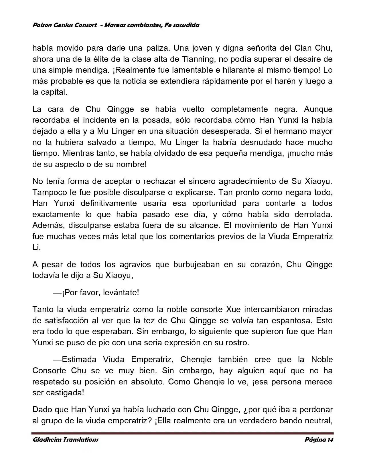 Poison Genious Consort (Novela) - Capítulo 356 - Página 14 - LectorTMOo