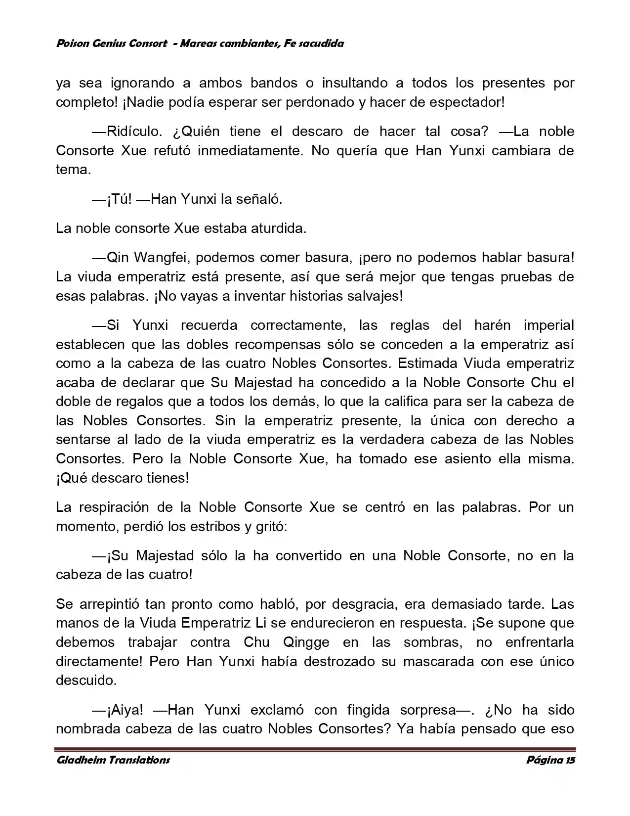 Poison Genious Consort (Novela) - Capítulo 356 - Página 15 - LectorTMOo