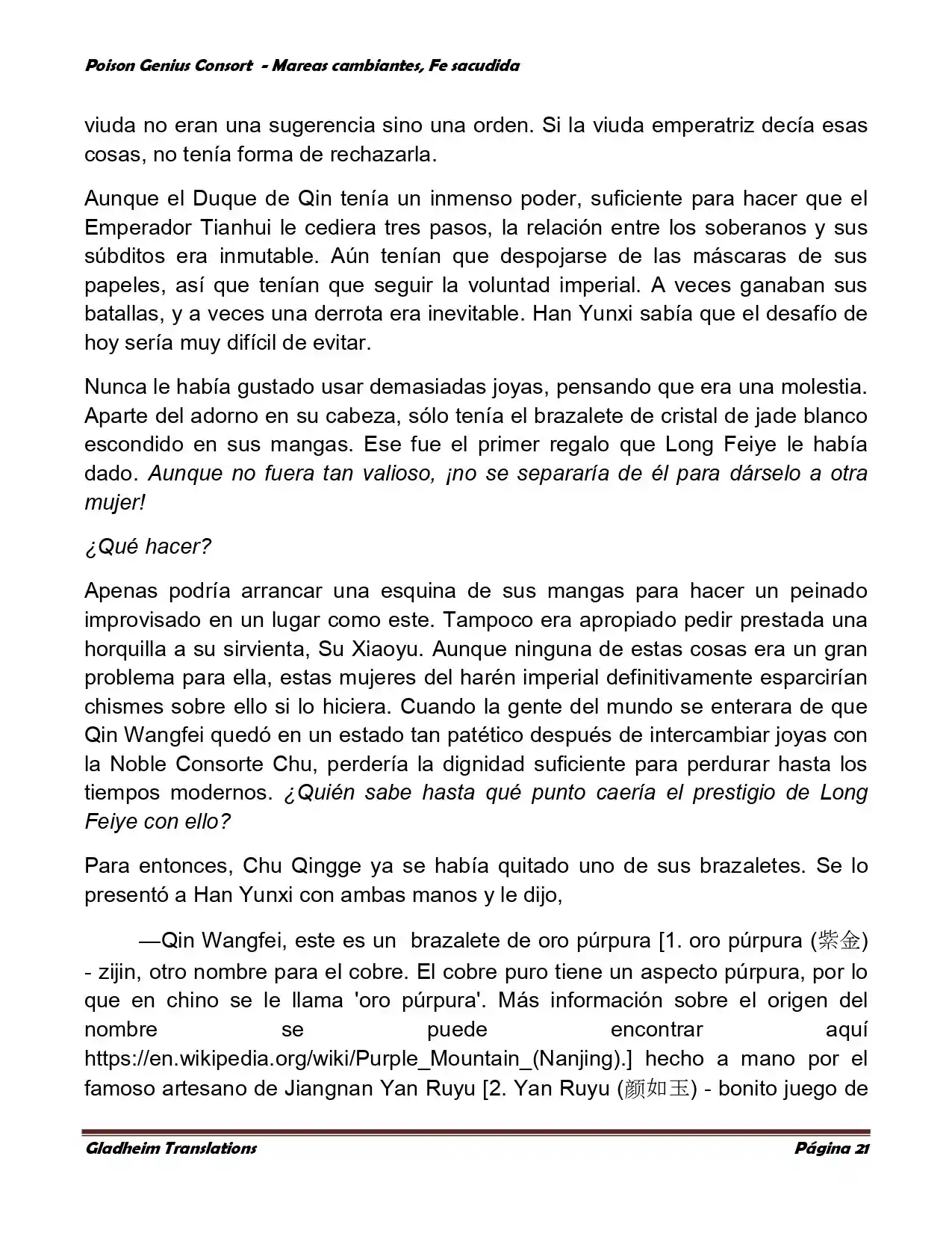 Poison Genious Consort (Novela) - Capítulo 356 - Página 21 - LectorTMOo