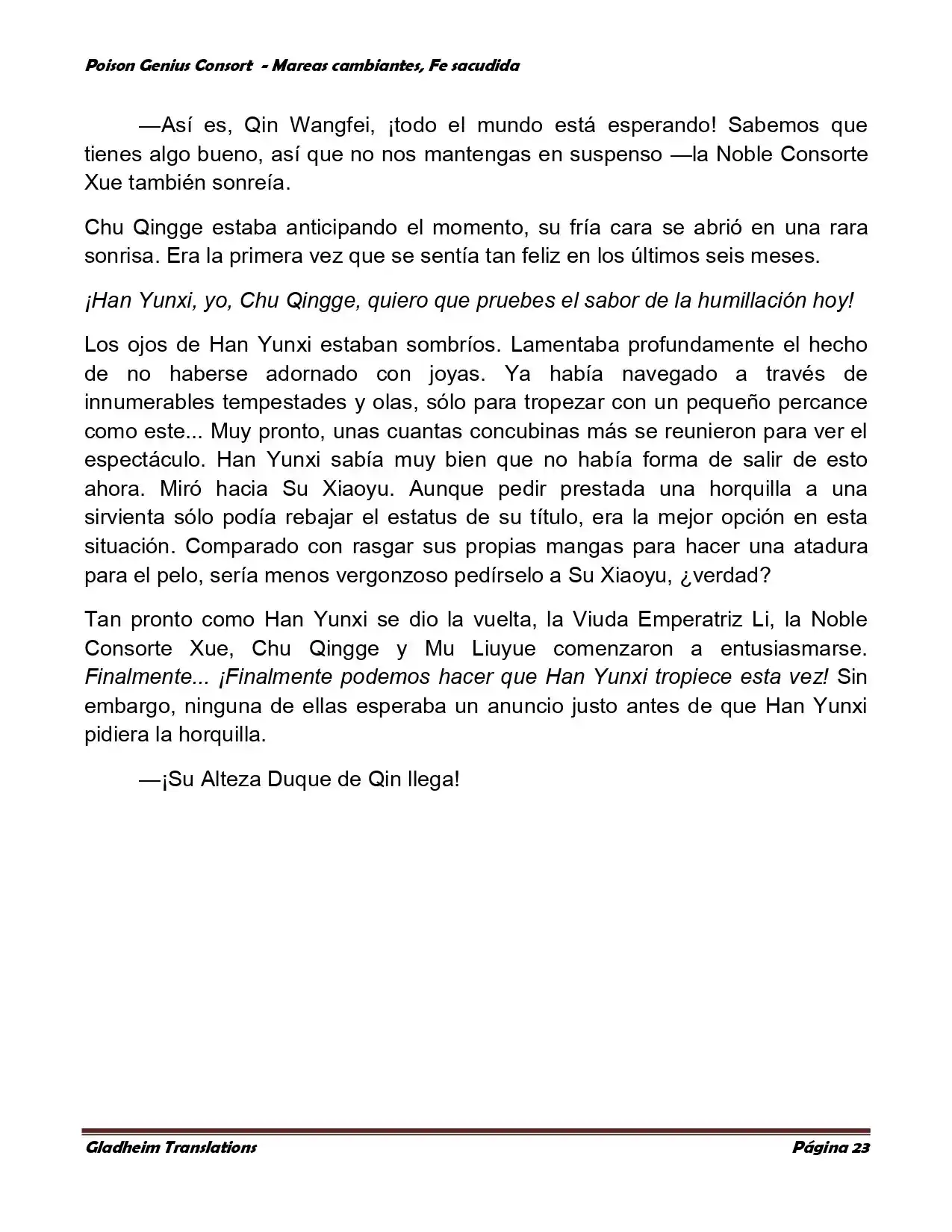 Poison Genious Consort (Novela) - Capítulo 356 - Página 23 - LectorTMOo
