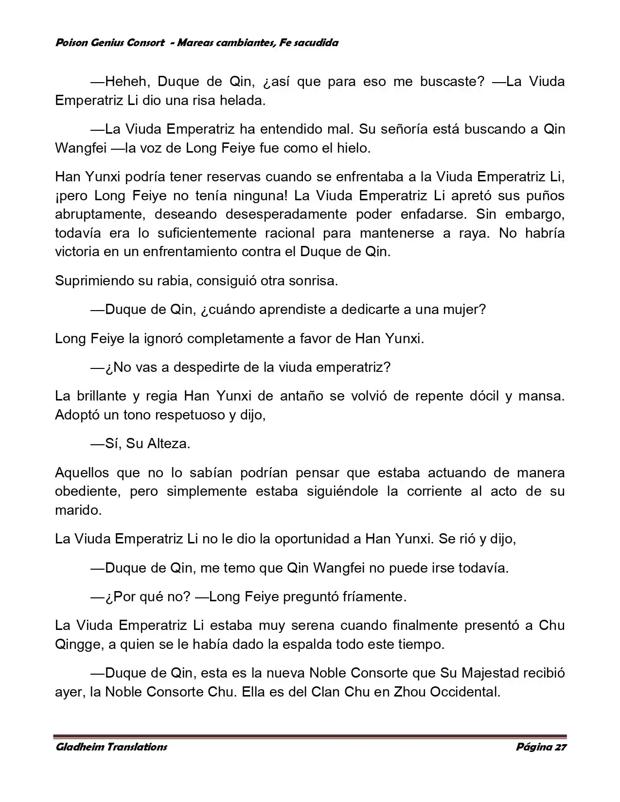 Poison Genious Consort (Novela) - Capítulo 356 - Página 27 - LectorTMOo