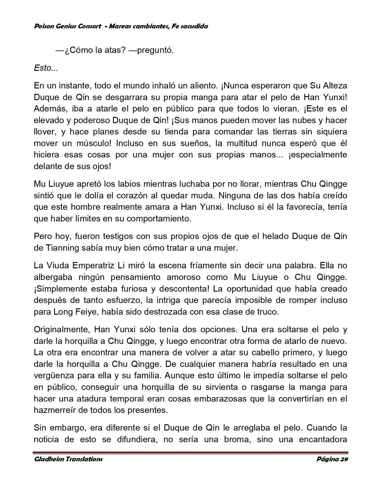 Poison Genious Consort (Novela) - Capítulo 356 - Página 29 - LectorTMOo