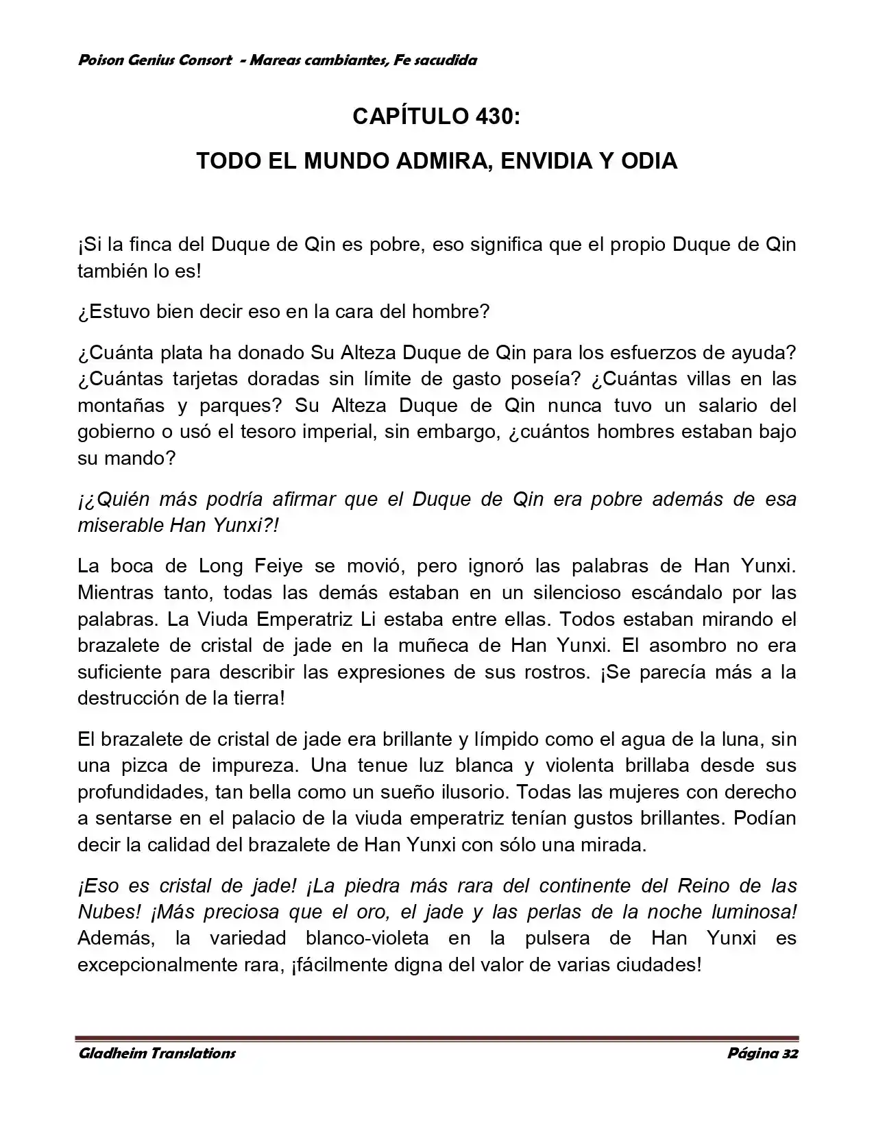 Poison Genious Consort (Novela) - Capítulo 356 - Página 32 - LectorTMOo