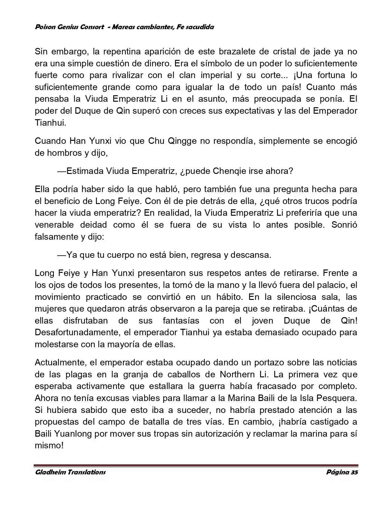 Poison Genious Consort (Novela) - Capítulo 356 - Página 35 - LectorTMOo