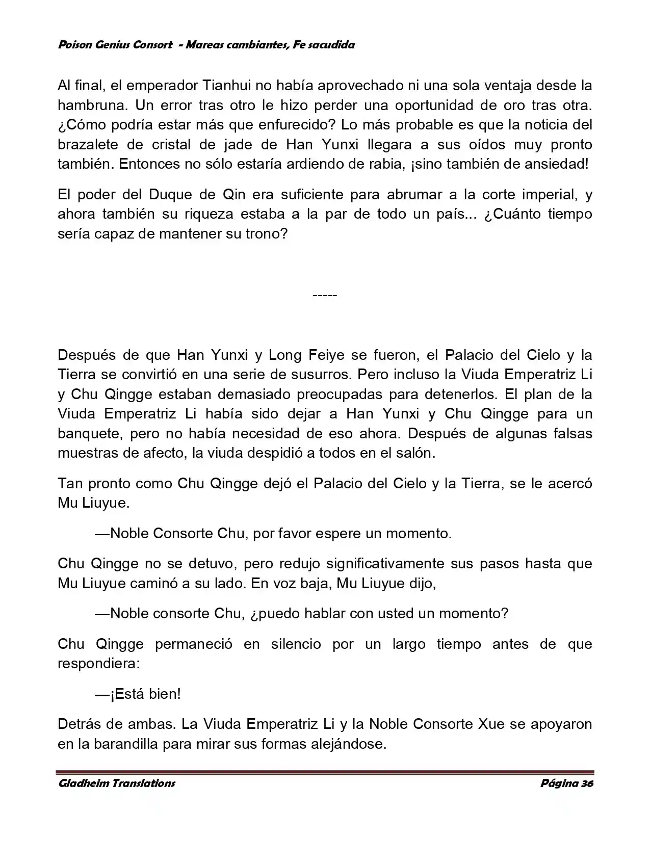Poison Genious Consort (Novela) - Capítulo 356 - Página 36 - LectorTMOo