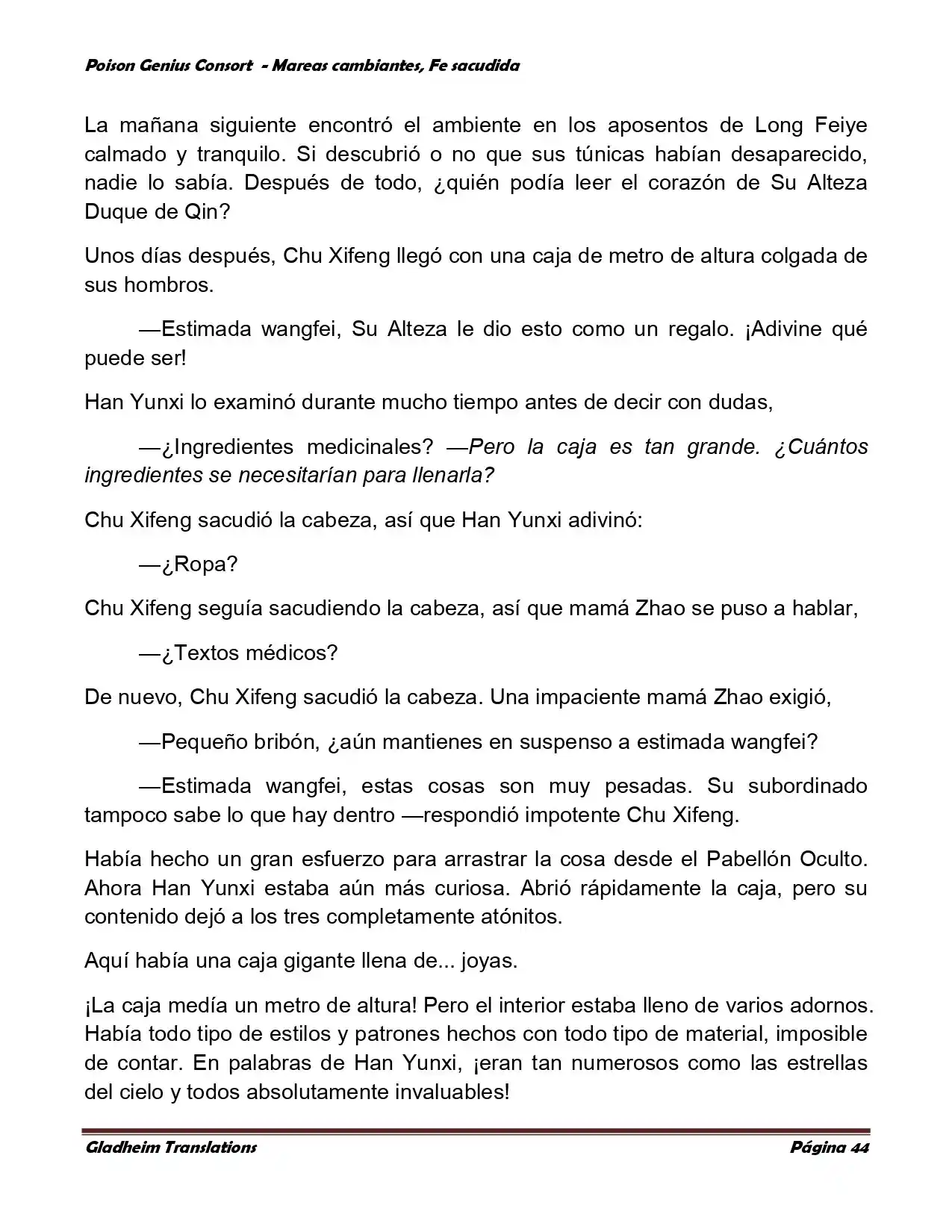 Poison Genious Consort (Novela) - Capítulo 356 - Página 44 - LectorTMOo