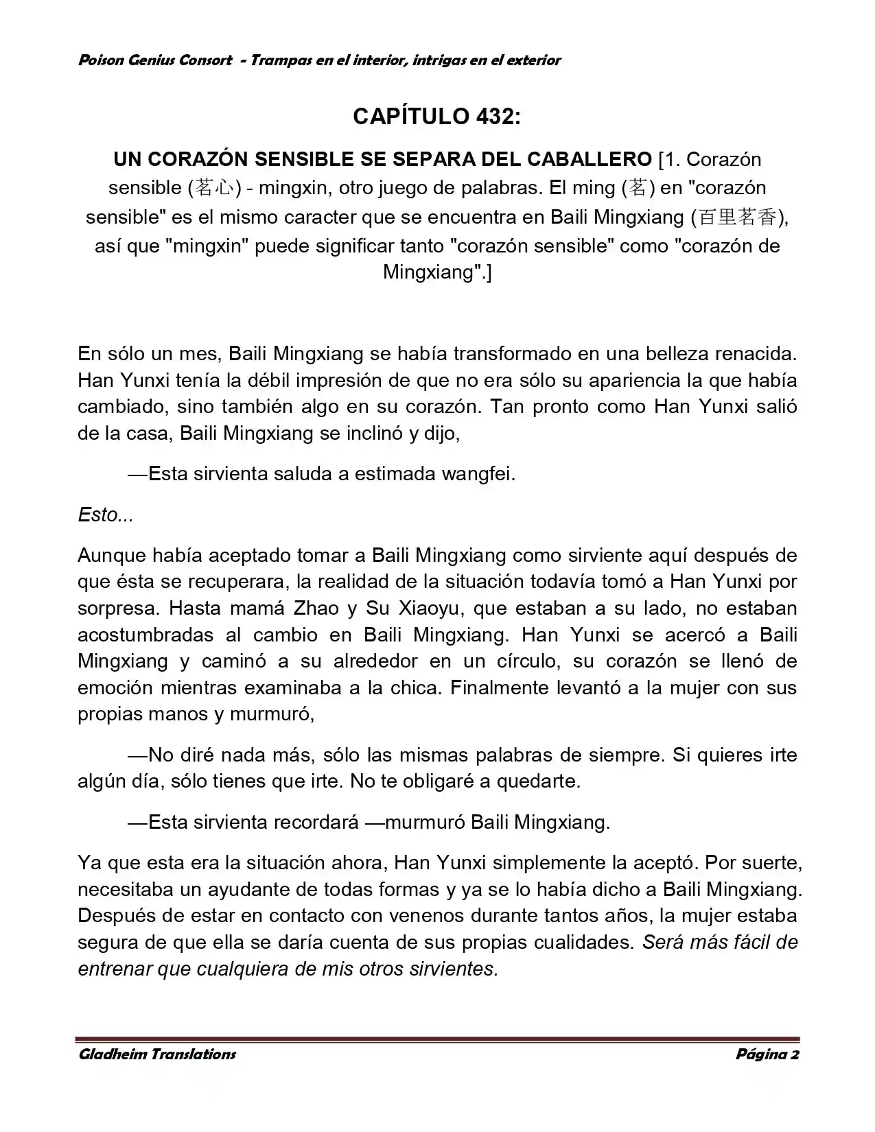 Poison Genious Consort (Novela) - Capítulo 357 - Página 2 - LectorTMOo