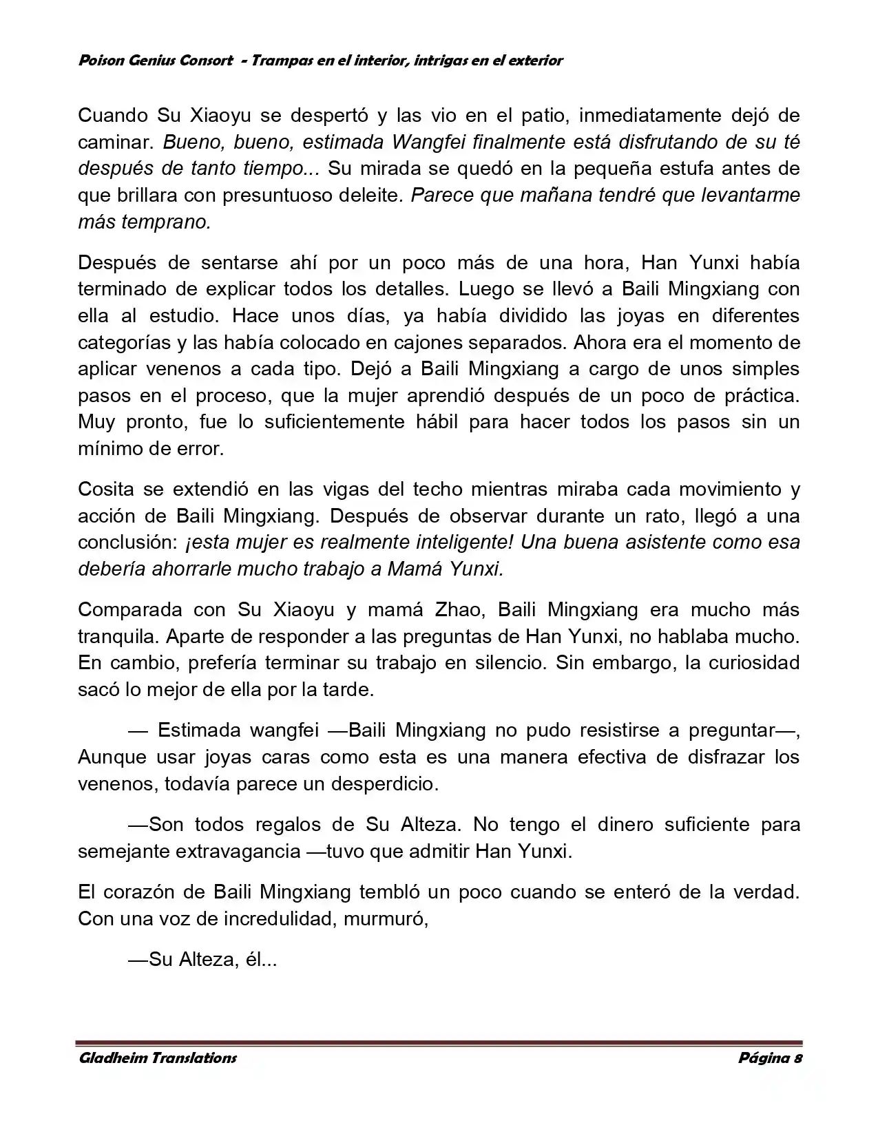 Poison Genious Consort (Novela) - Capítulo 357 - Página 8 - LectorTMOo