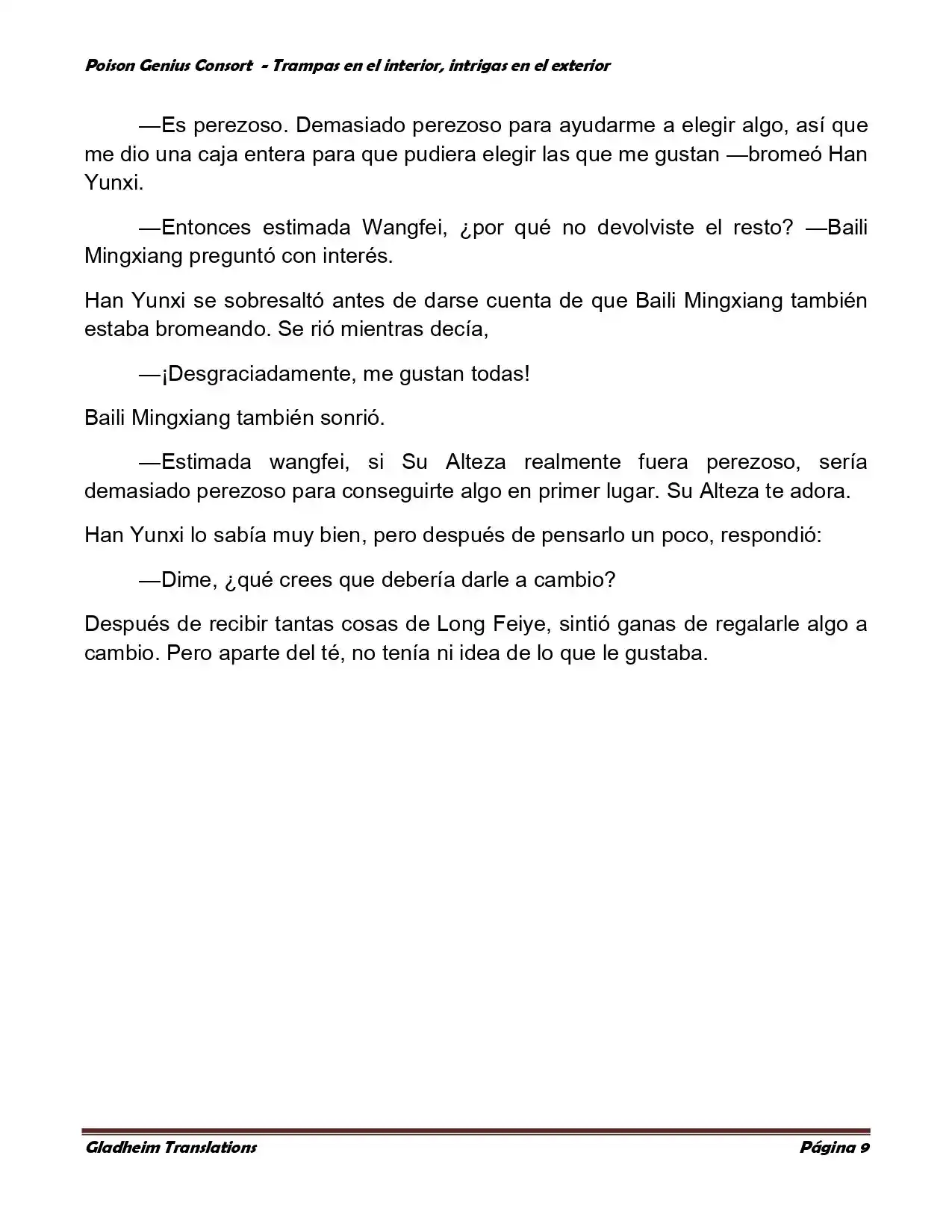 Poison Genious Consort (Novela) - Capítulo 357 - Página 9 - LectorTMOo