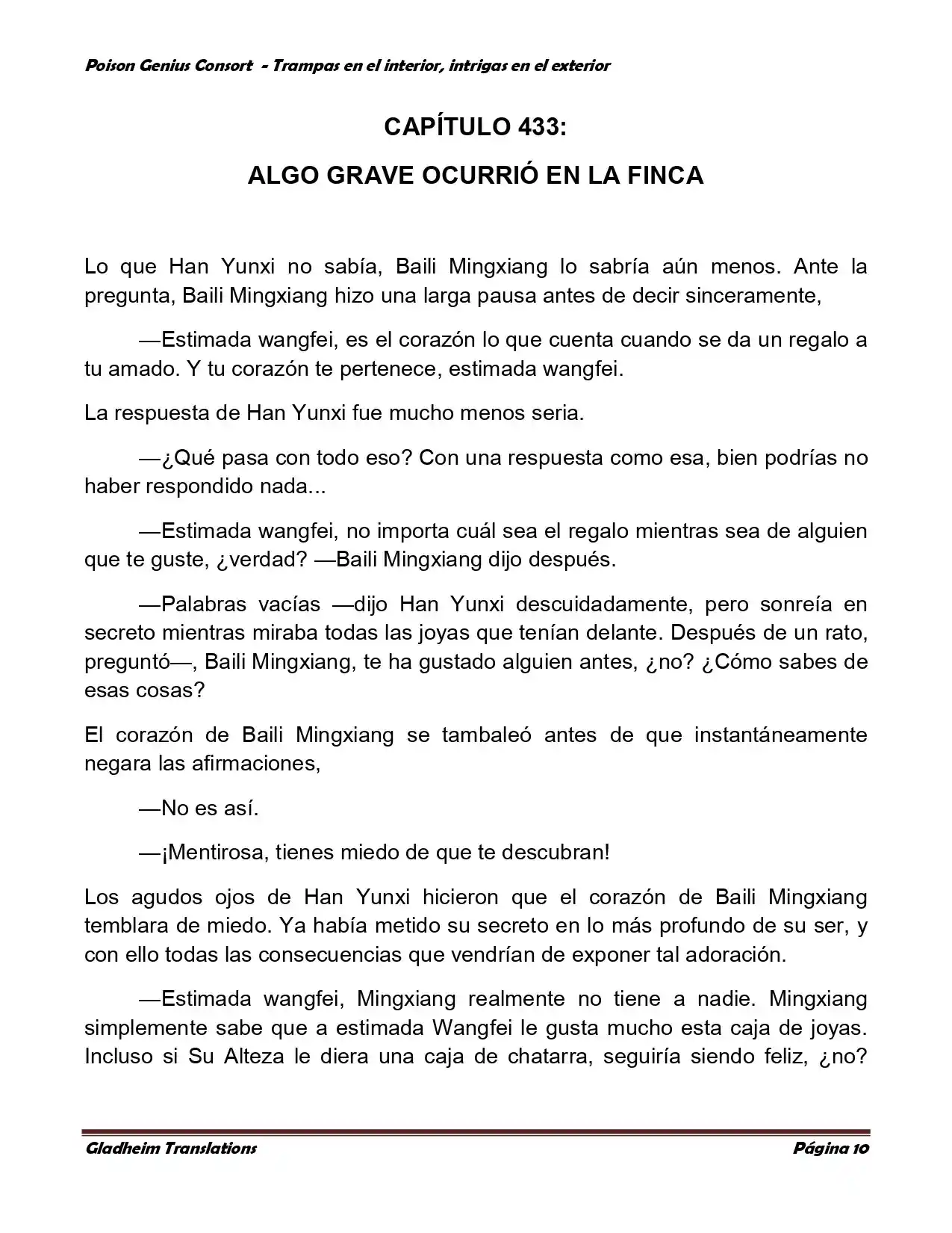 Poison Genious Consort (Novela) - Capítulo 357 - Página 10 - LectorTMOo