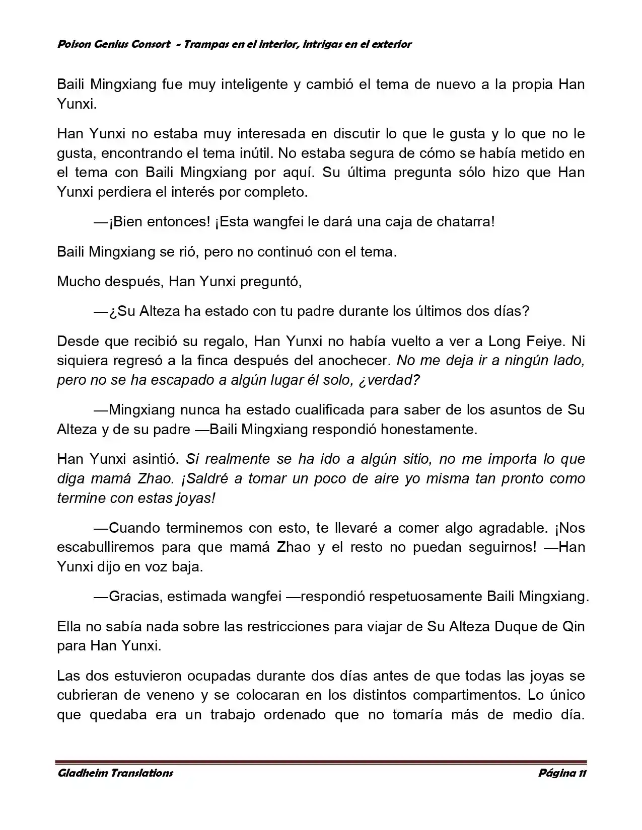 Poison Genious Consort (Novela) - Capítulo 357 - Página 11 - LectorTMOo