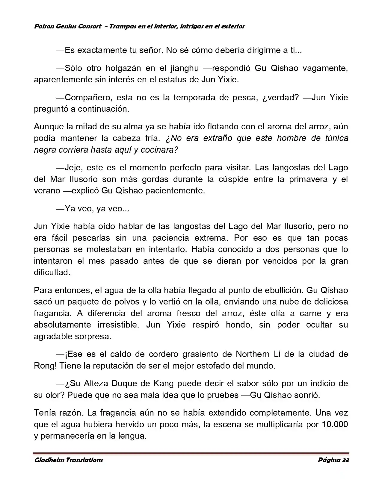 Poison Genious Consort (Novela) - Capítulo 357 - Página 33 - LectorTMOo
