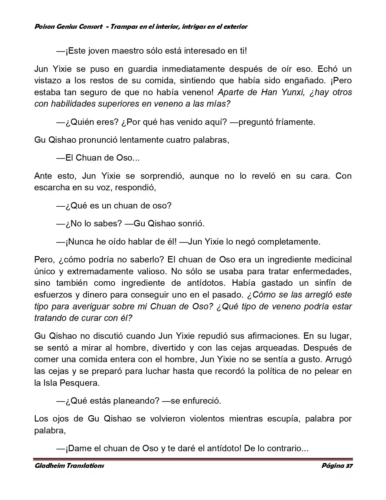 Poison Genious Consort (Novela) - Capítulo 357 - Página 37 - LectorTMOo