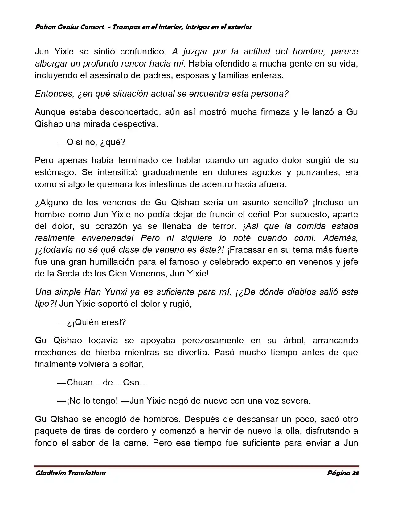 Poison Genious Consort (Novela) - Capítulo 357 - Página 38 - LectorTMOo