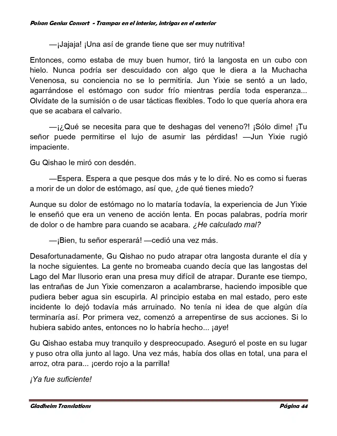 Poison Genious Consort (Novela) - Capítulo 357 - Página 44 - LectorTMOo