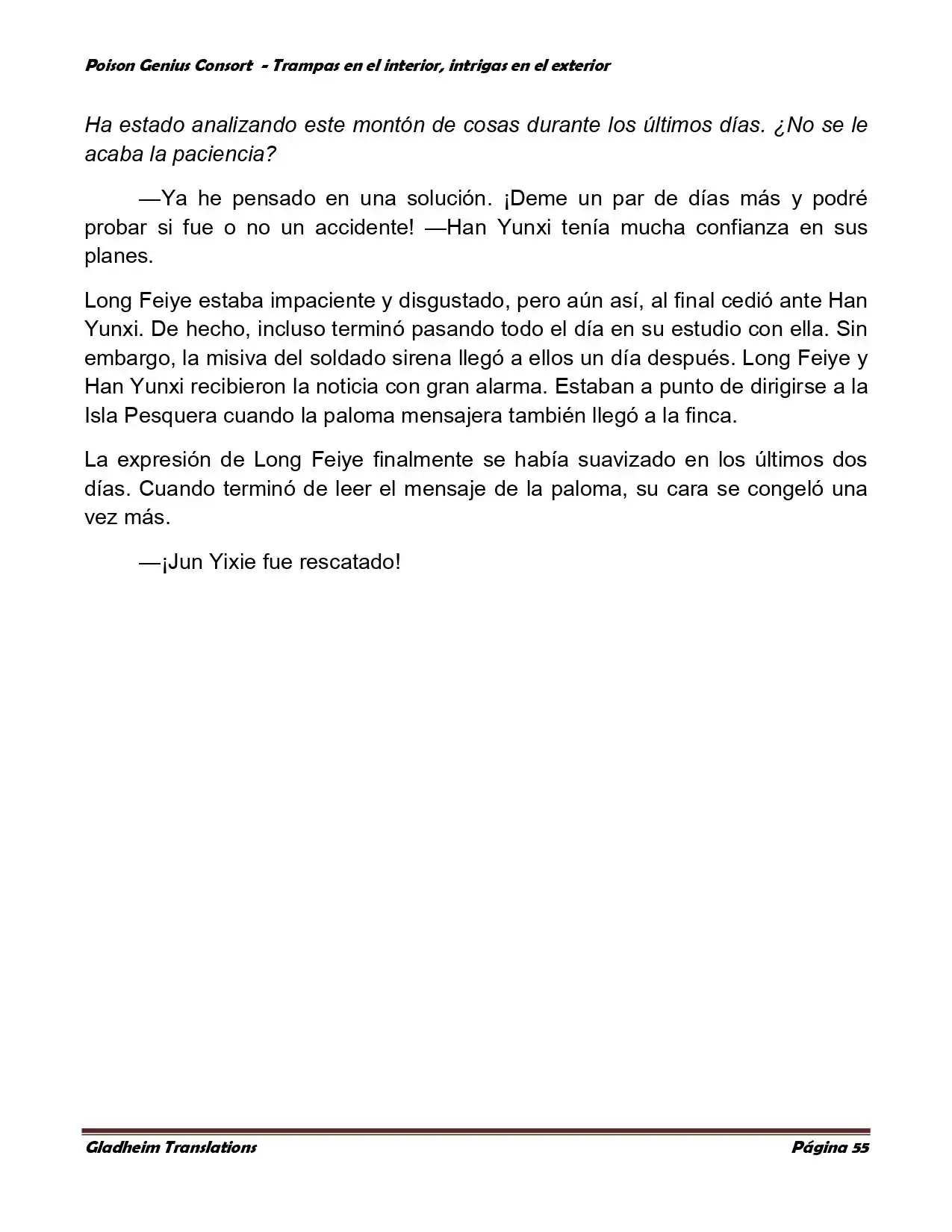 Poison Genious Consort (Novela) - Capítulo 357 - Página 55 - LectorTMOo
