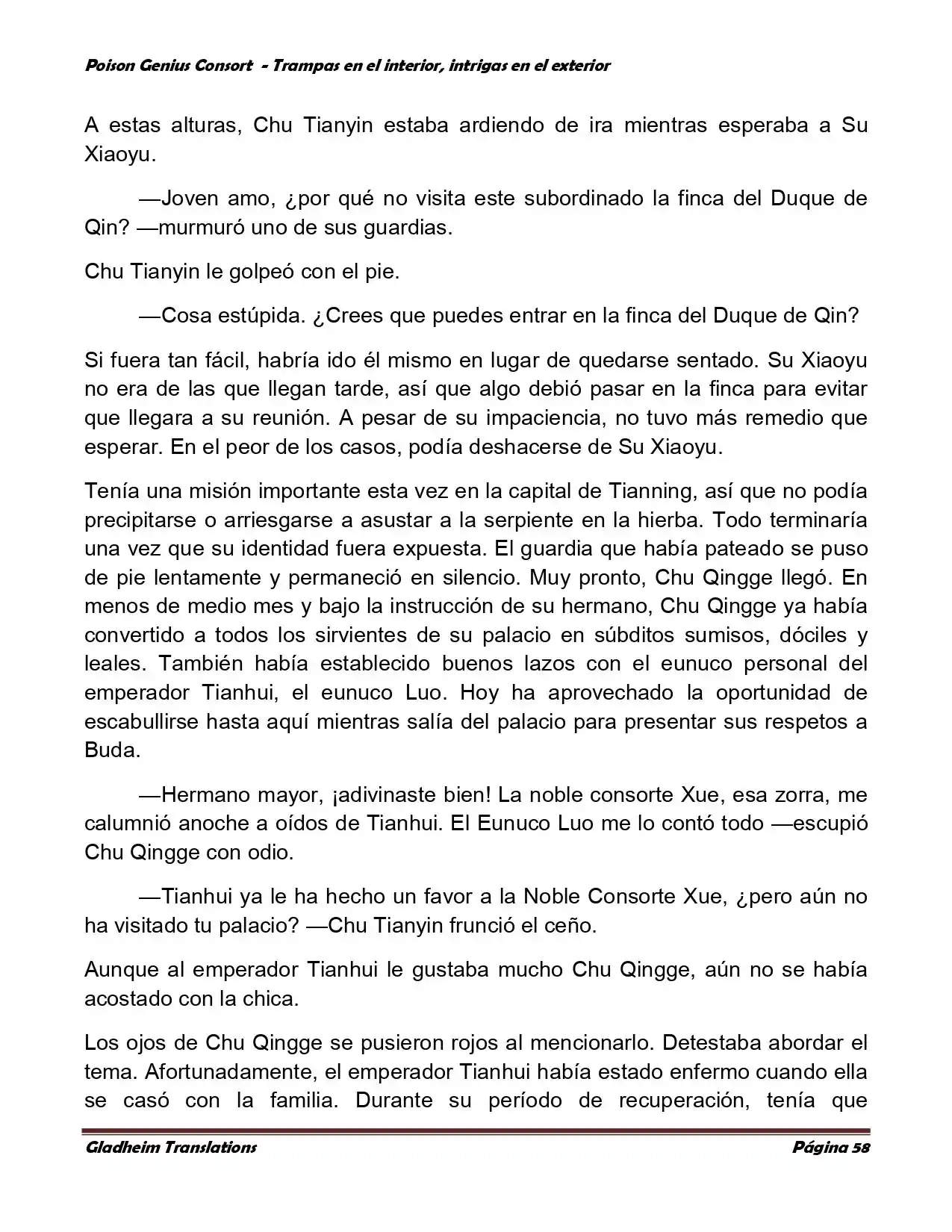 Poison Genious Consort (Novela) - Capítulo 357 - Página 58 - LectorTMOo