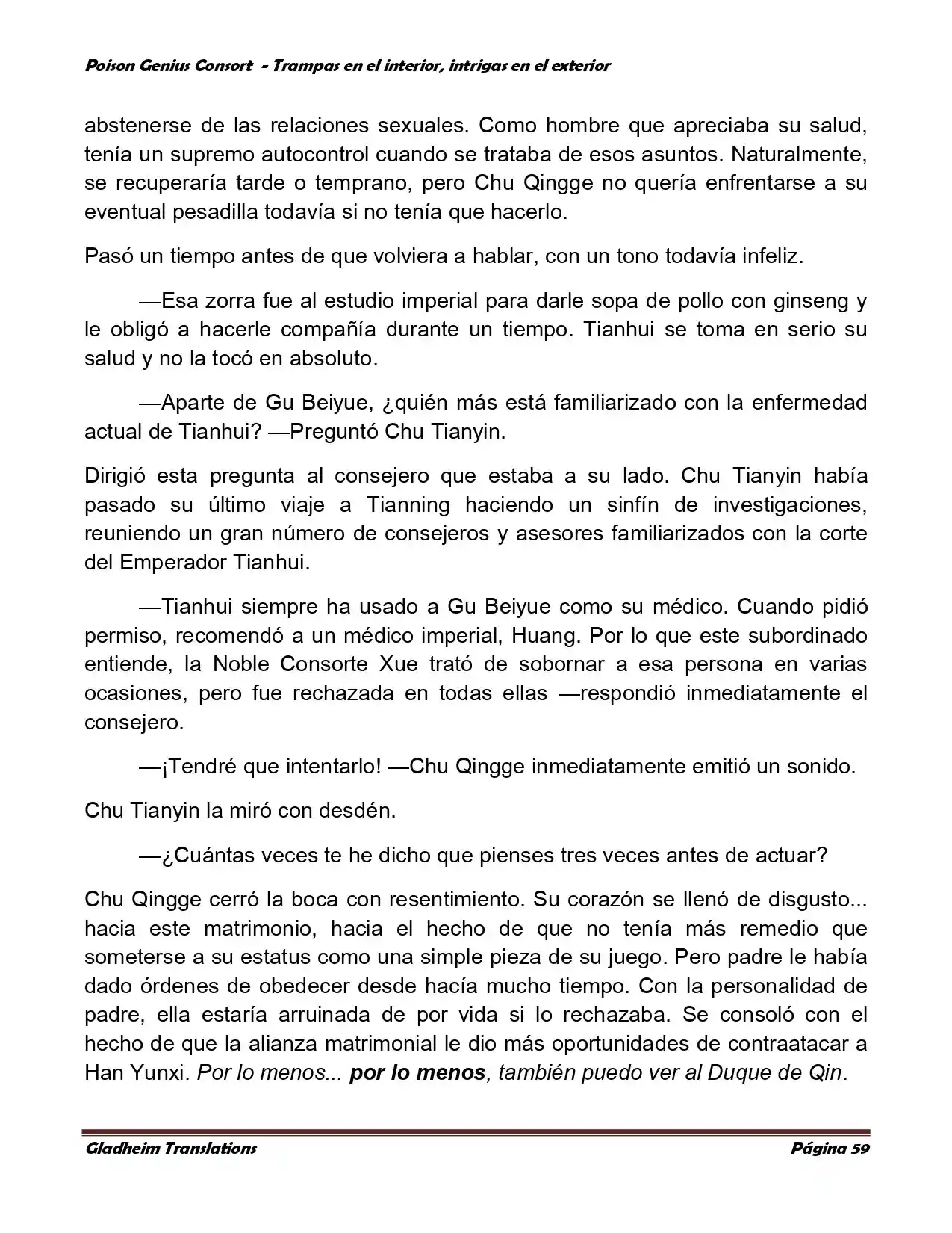 Poison Genious Consort (Novela) - Capítulo 357 - Página 59 - LectorTMOo