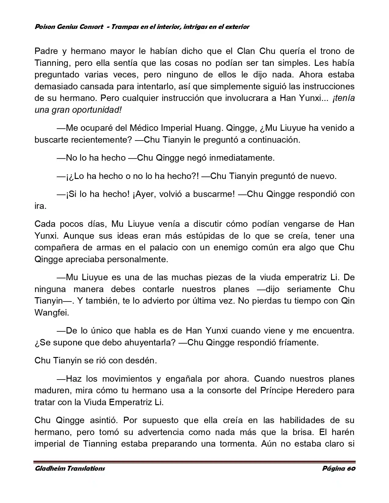 Poison Genious Consort (Novela) - Capítulo 357 - Página 60 - LectorTMOo