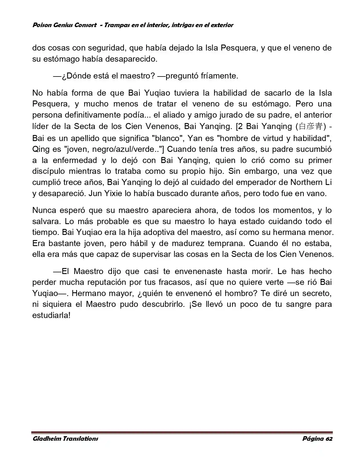 Poison Genious Consort (Novela) - Capítulo 357 - Página 62 - LectorTMOo