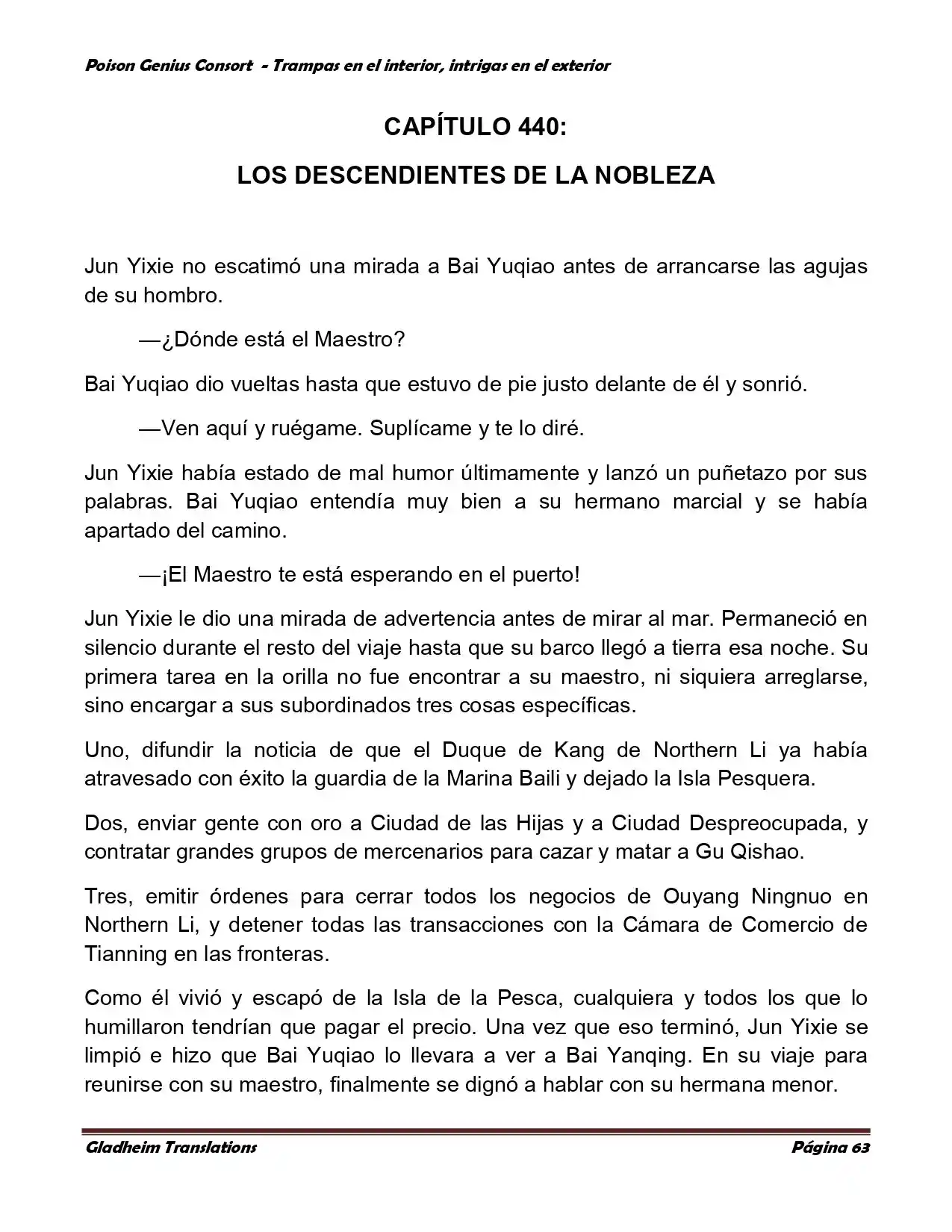 Poison Genious Consort (Novela) - Capítulo 357 - Página 63 - LectorTMOo