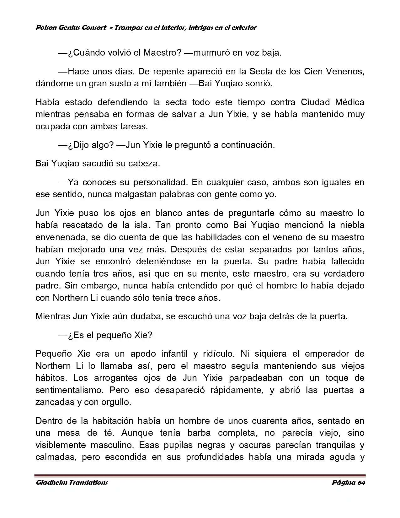 Poison Genious Consort (Novela) - Capítulo 357 - Página 64 - LectorTMOo