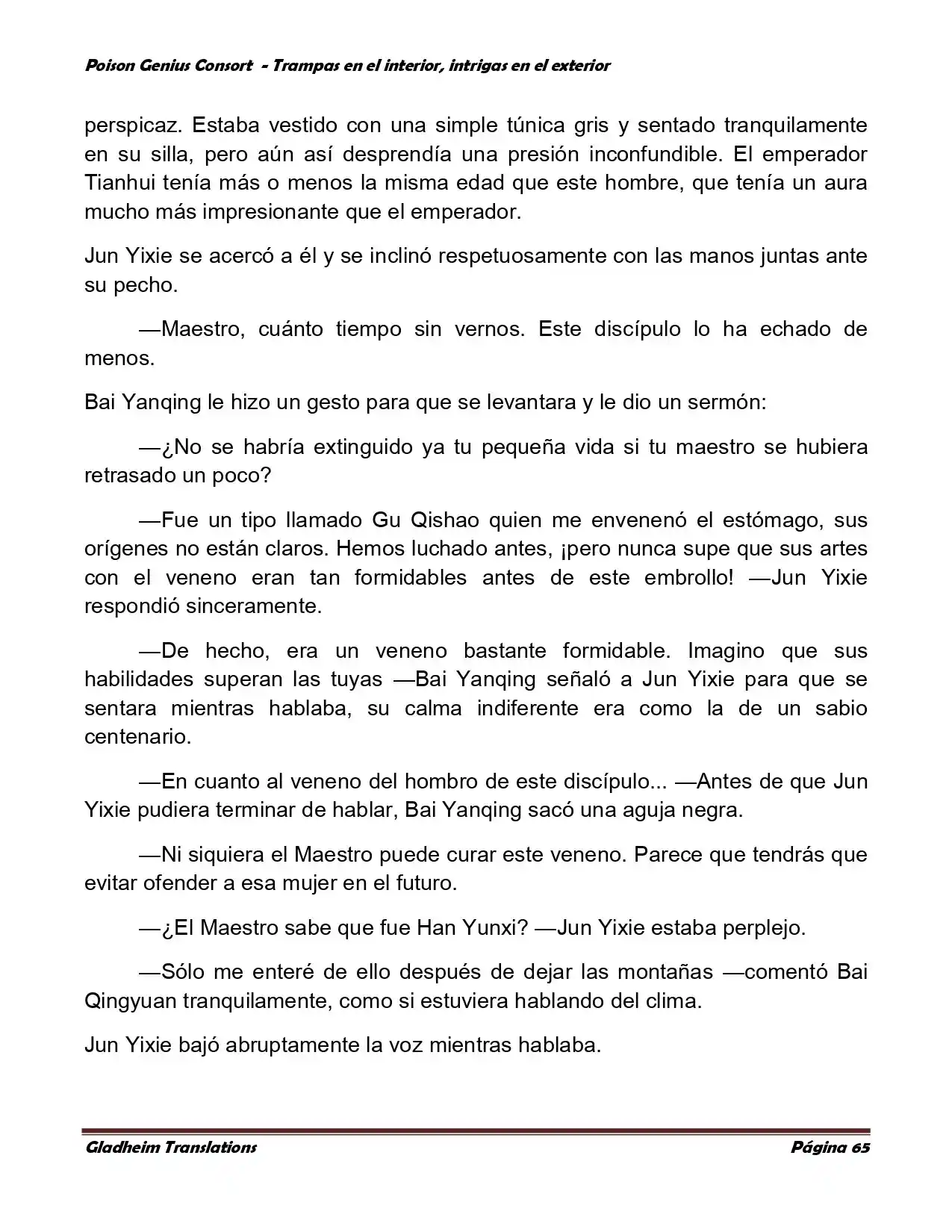 Poison Genious Consort (Novela) - Capítulo 357 - Página 65 - LectorTMOo