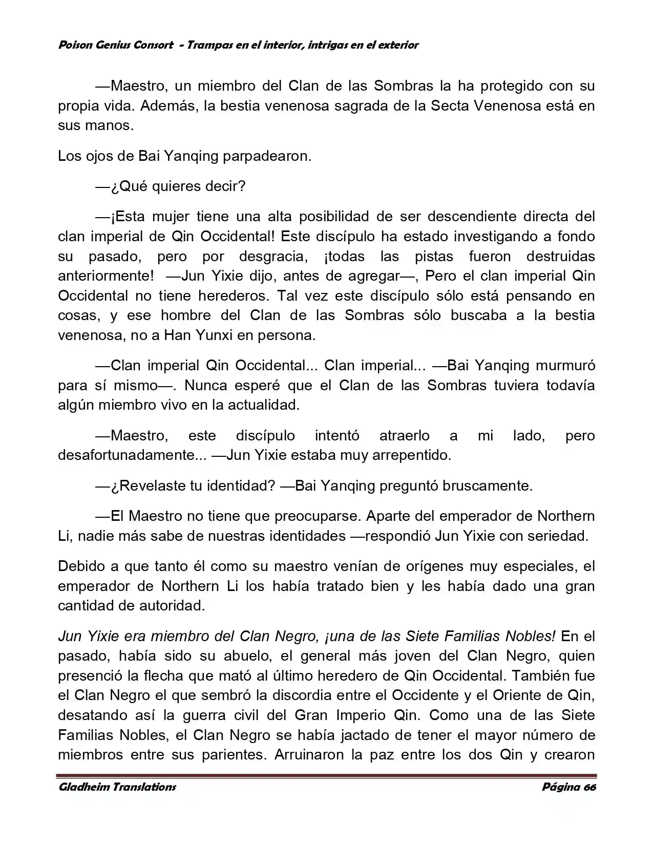 Poison Genious Consort (Novela) - Capítulo 357 - Página 66 - LectorTMOo