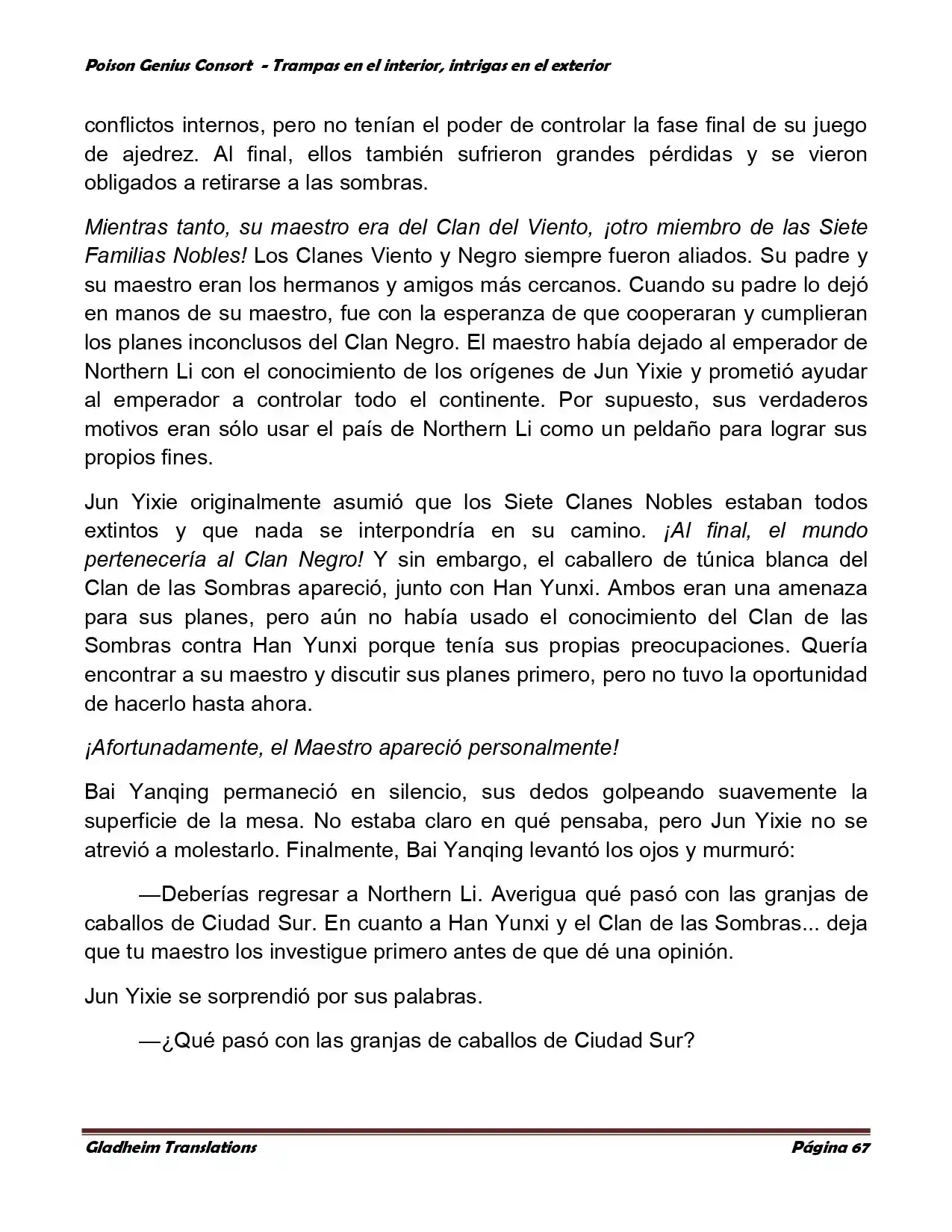 Poison Genious Consort (Novela) - Capítulo 357 - Página 67 - LectorTMOo