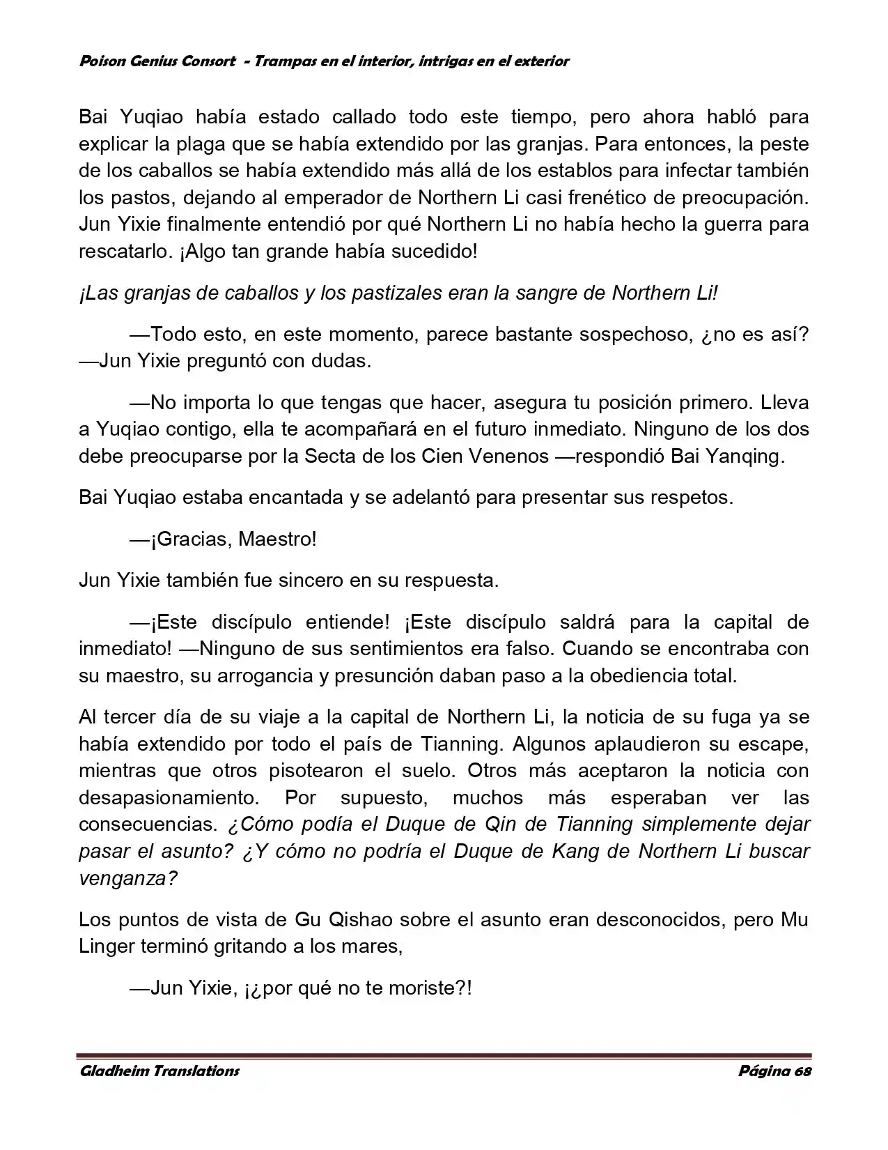 Poison Genious Consort (Novela) - Capítulo 357 - Página 68 - LectorTMOo