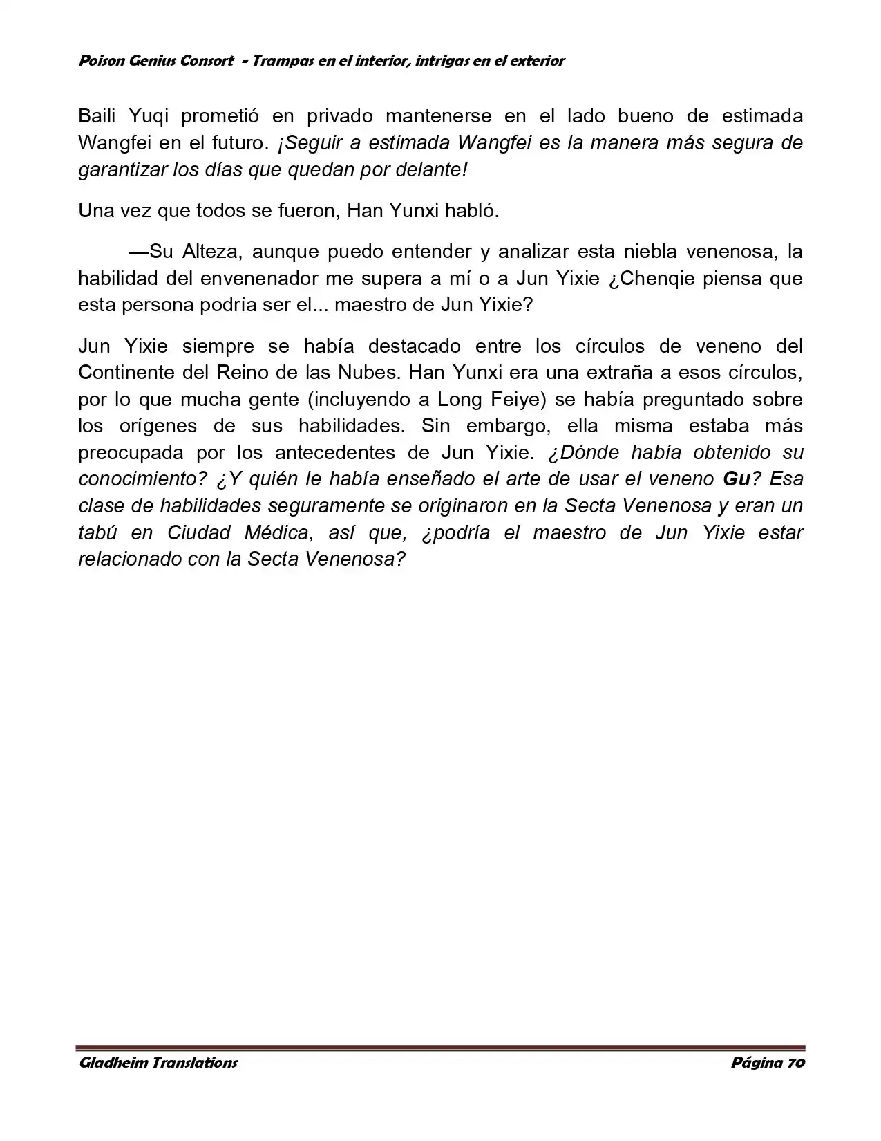 Poison Genious Consort (Novela) - Capítulo 357 - Página 70 - LectorTMOo