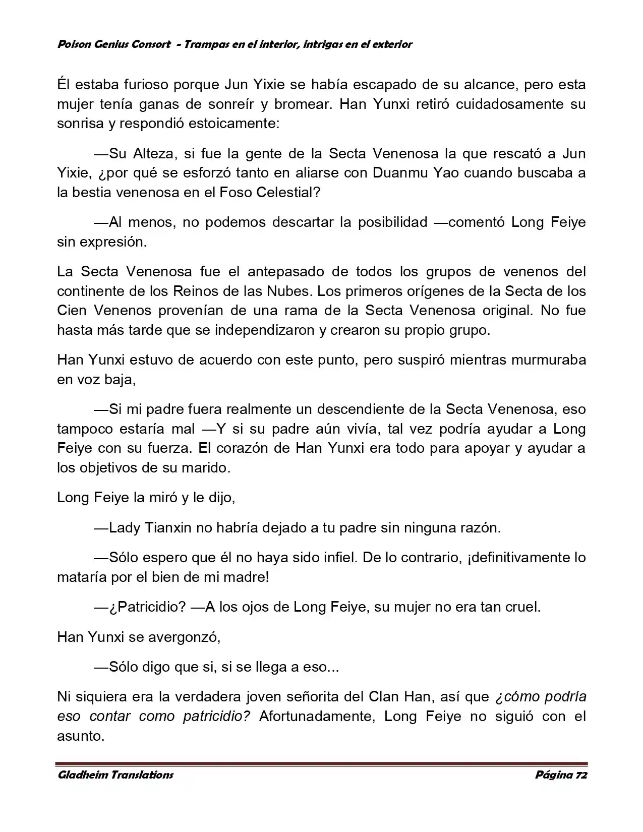 Poison Genious Consort (Novela) - Capítulo 357 - Página 72 - LectorTMOo