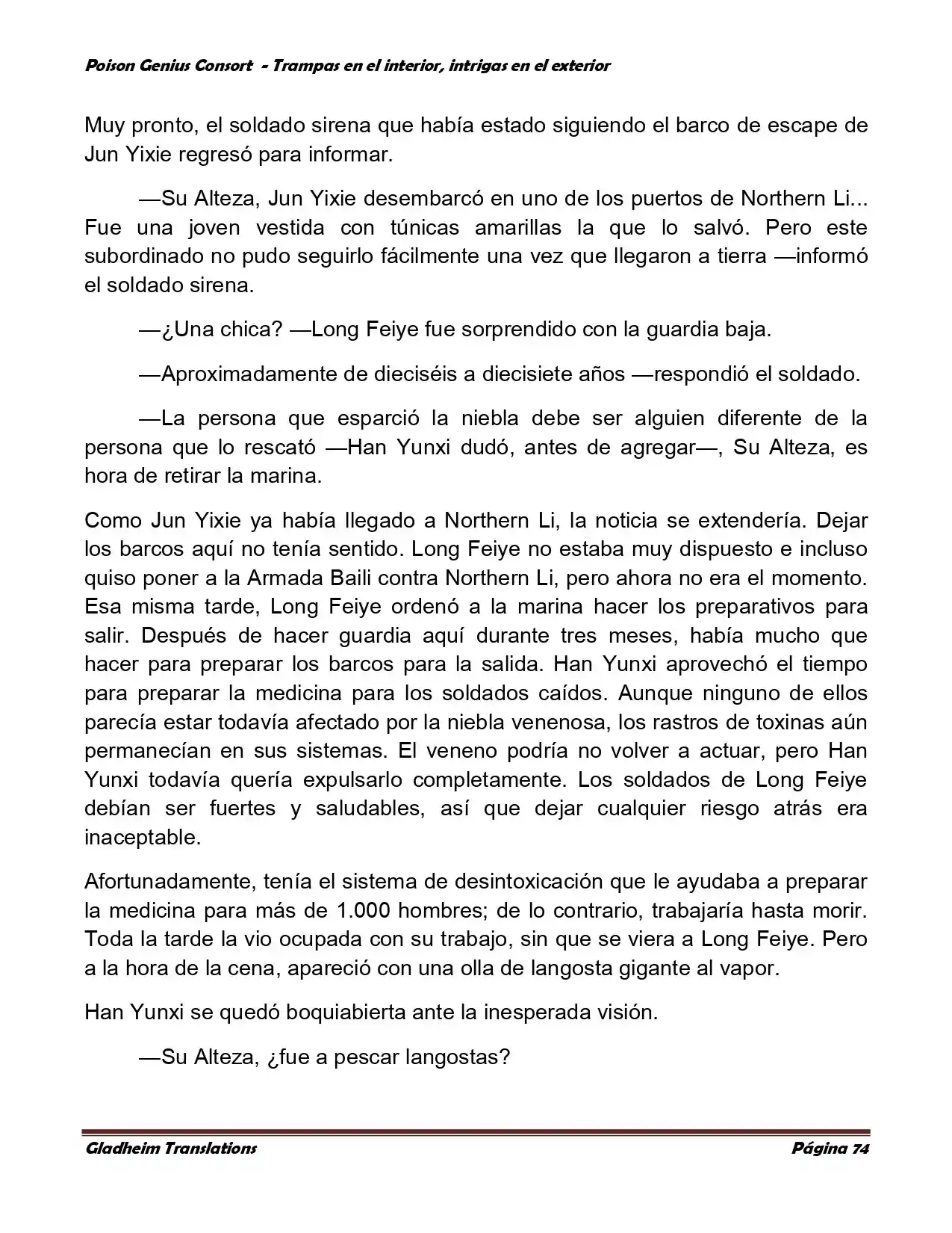 Poison Genious Consort (Novela) - Capítulo 357 - Página 74 - LectorTMOo
