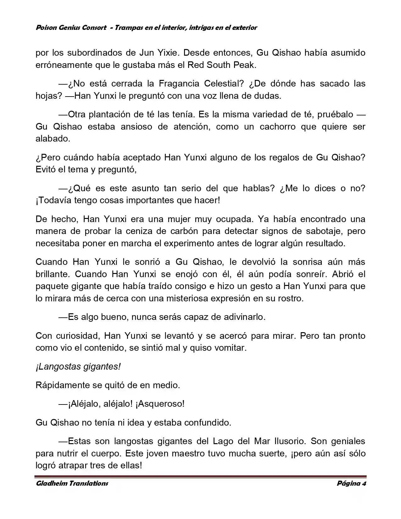 Poison Genious Consort (Novela) - Capítulo 358 - Página 4 - LectorTMOo