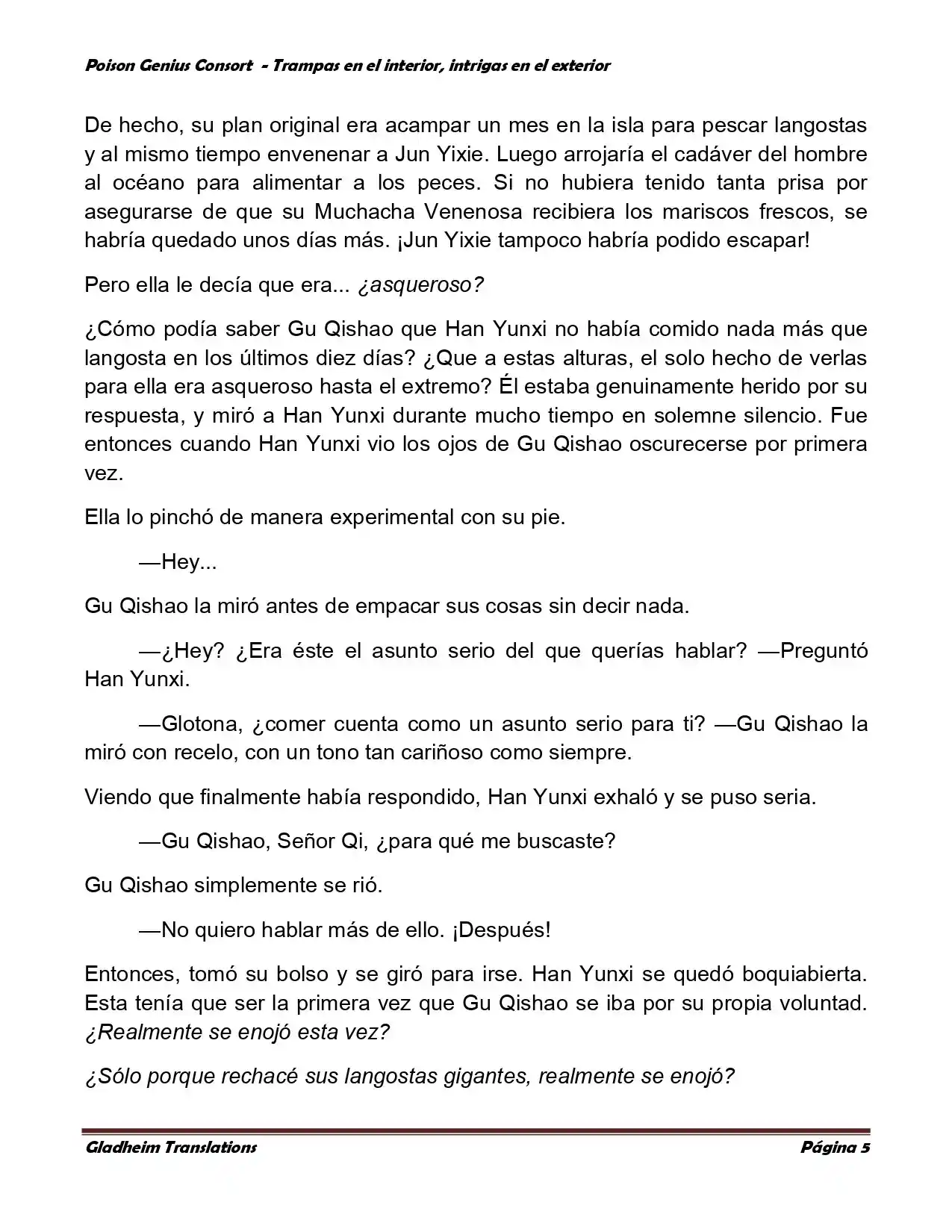Poison Genious Consort (Novela) - Capítulo 358 - Página 5 - LectorTMOo