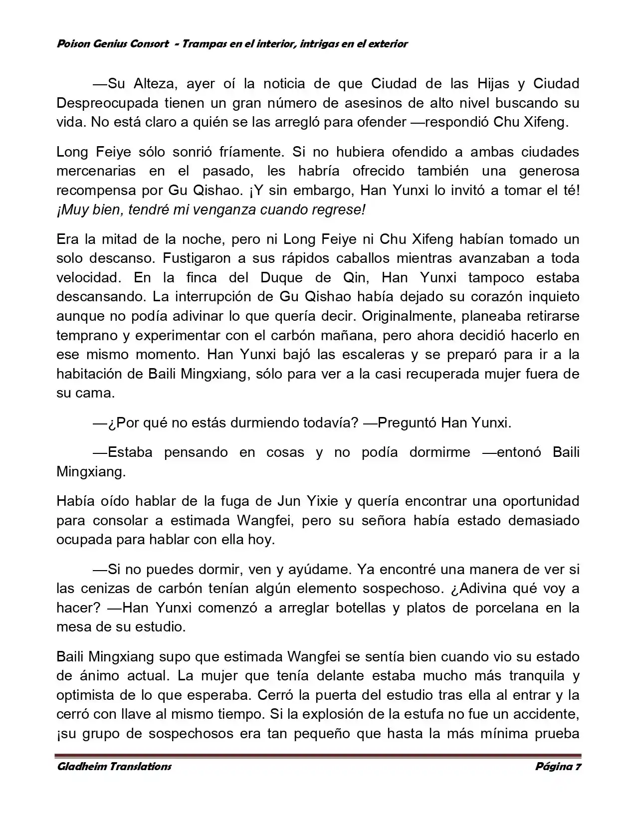 Poison Genious Consort (Novela) - Capítulo 358 - Página 7 - LectorTMOo