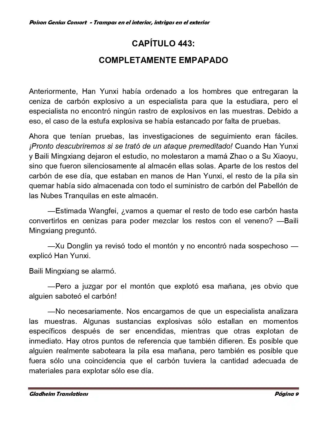 Poison Genious Consort (Novela) - Capítulo 358 - Página 9 - LectorTMOo