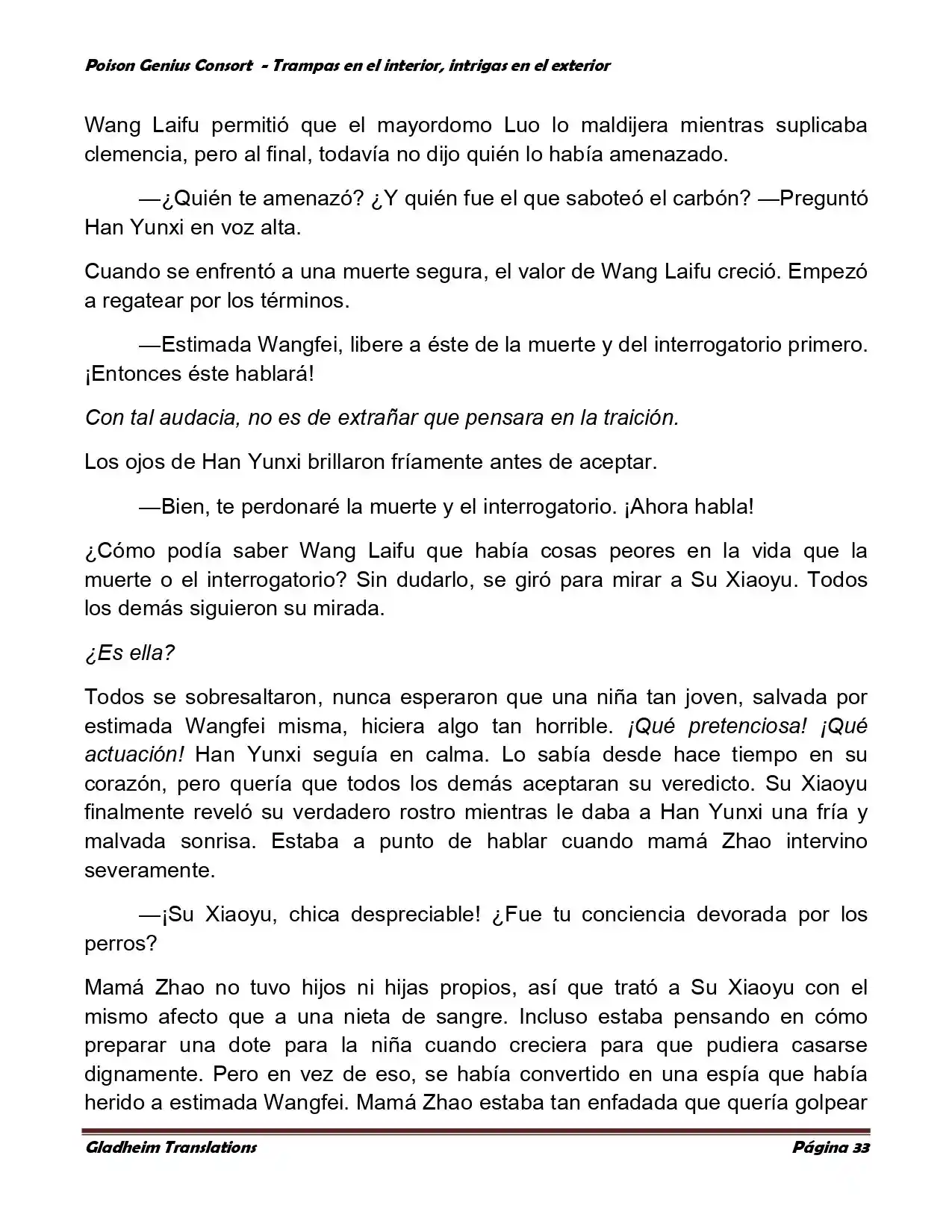 Poison Genious Consort (Novela) - Capítulo 358 - Página 33 - LectorTMOo