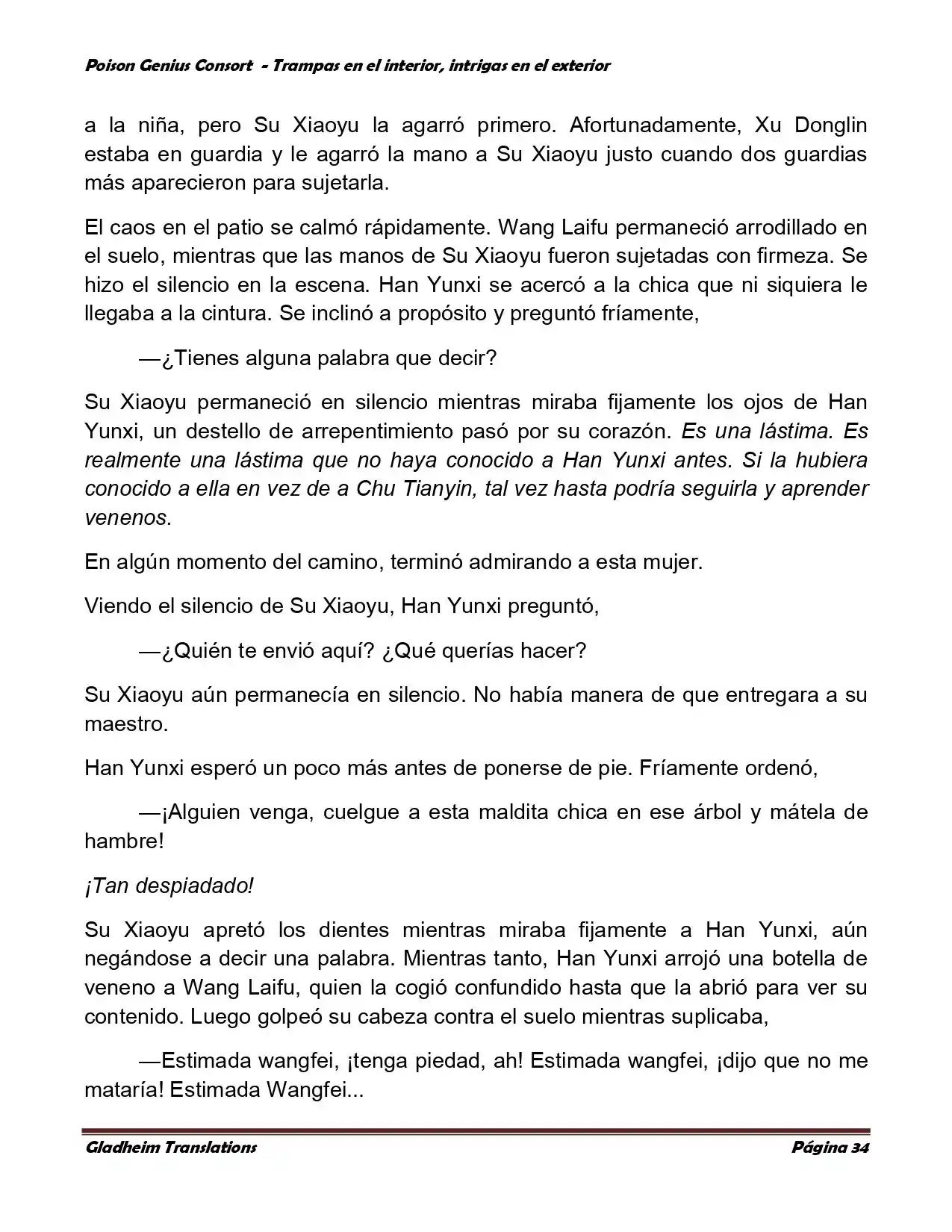 Poison Genious Consort (Novela) - Capítulo 358 - Página 34 - LectorTMOo