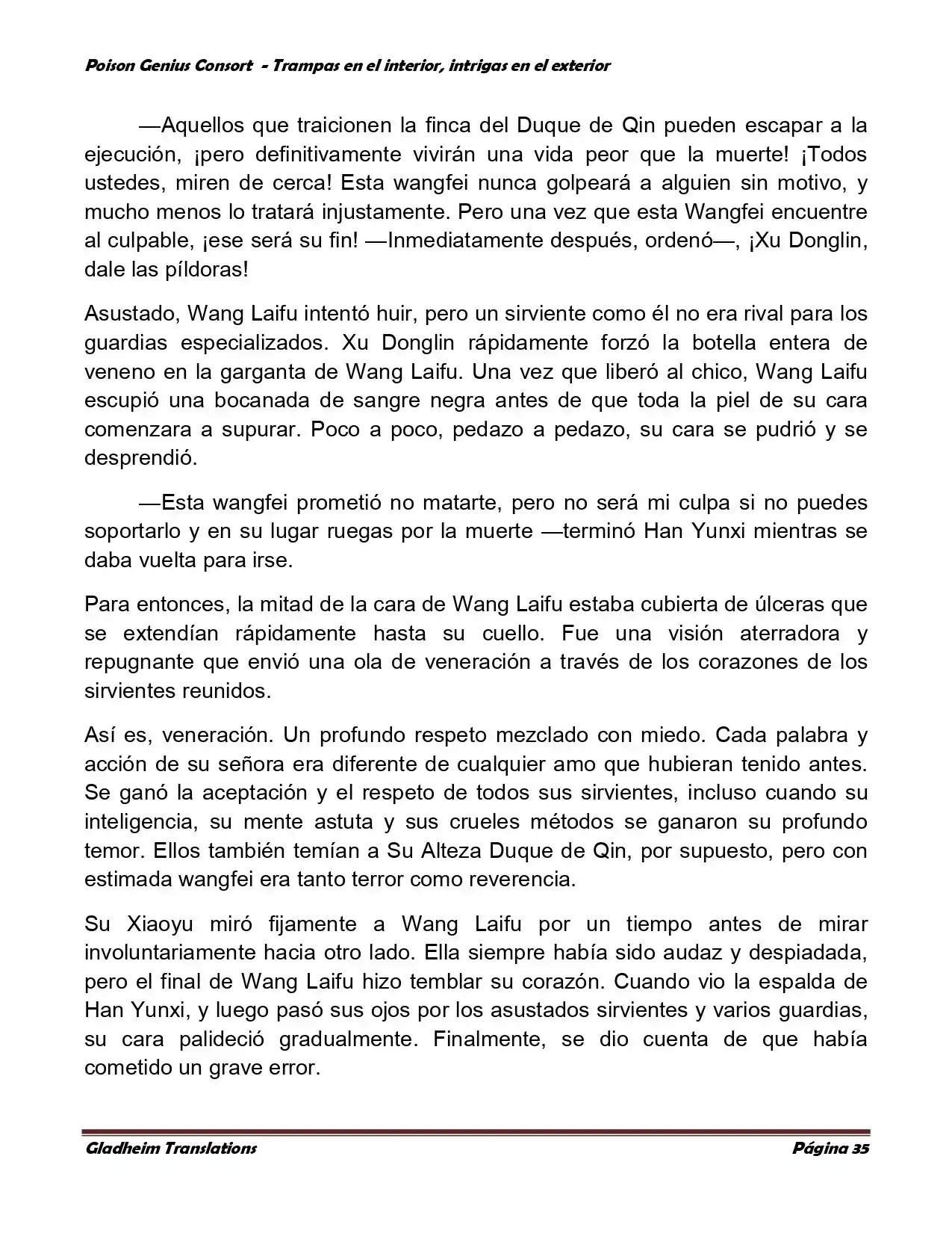 Poison Genious Consort (Novela) - Capítulo 358 - Página 35 - LectorTMOo