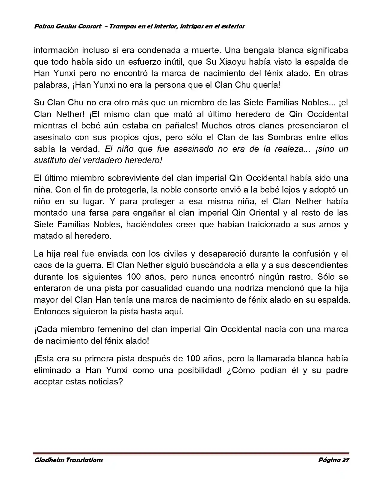 Poison Genious Consort (Novela) - Capítulo 358 - Página 37 - LectorTMOo