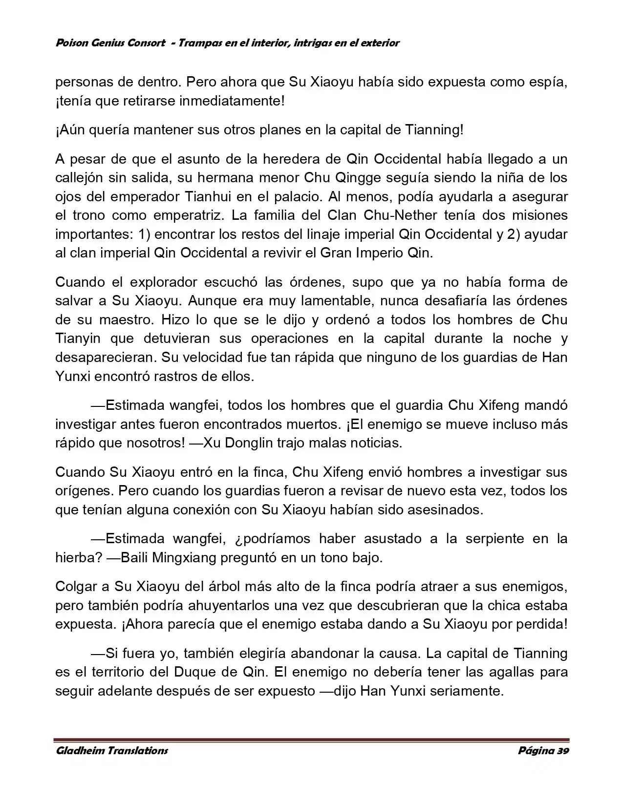 Poison Genious Consort (Novela) - Capítulo 358 - Página 39 - LectorTMOo