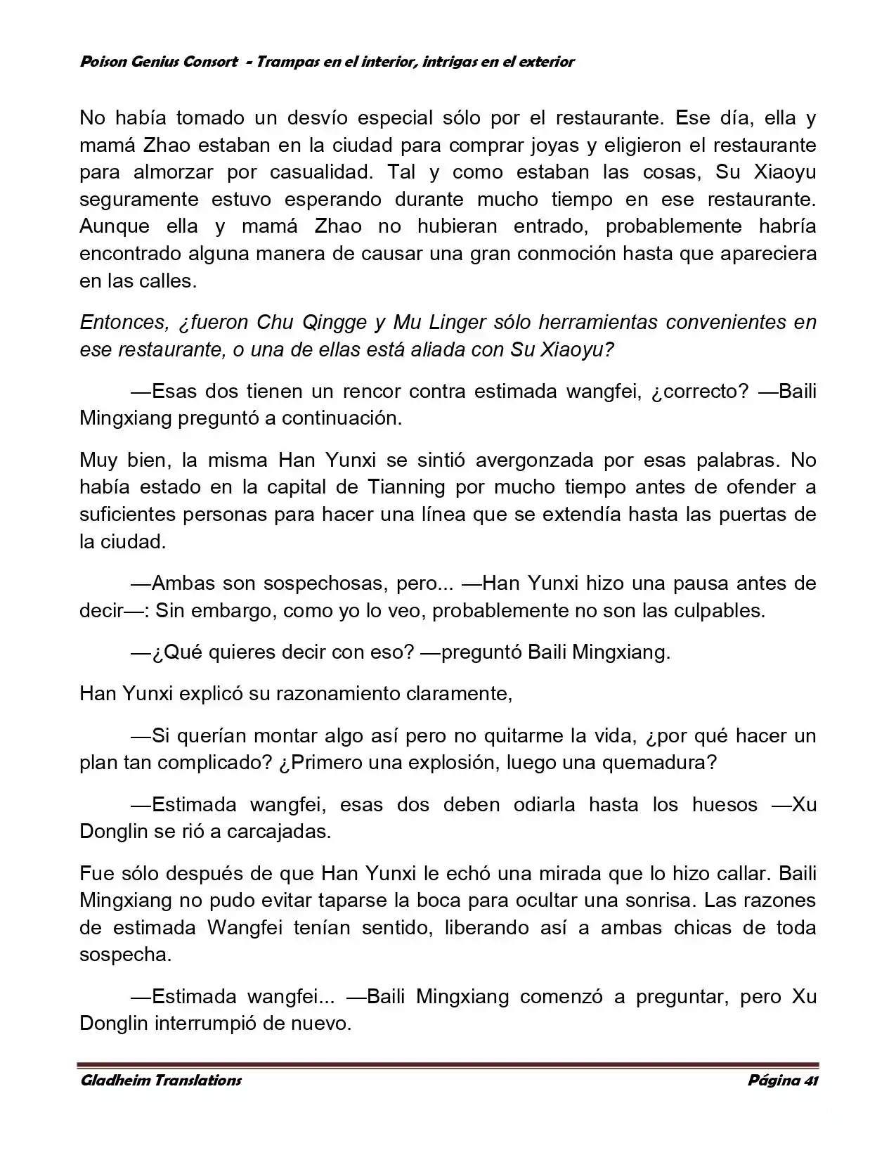 Poison Genious Consort (Novela) - Capítulo 358 - Página 41 - LectorTMOo