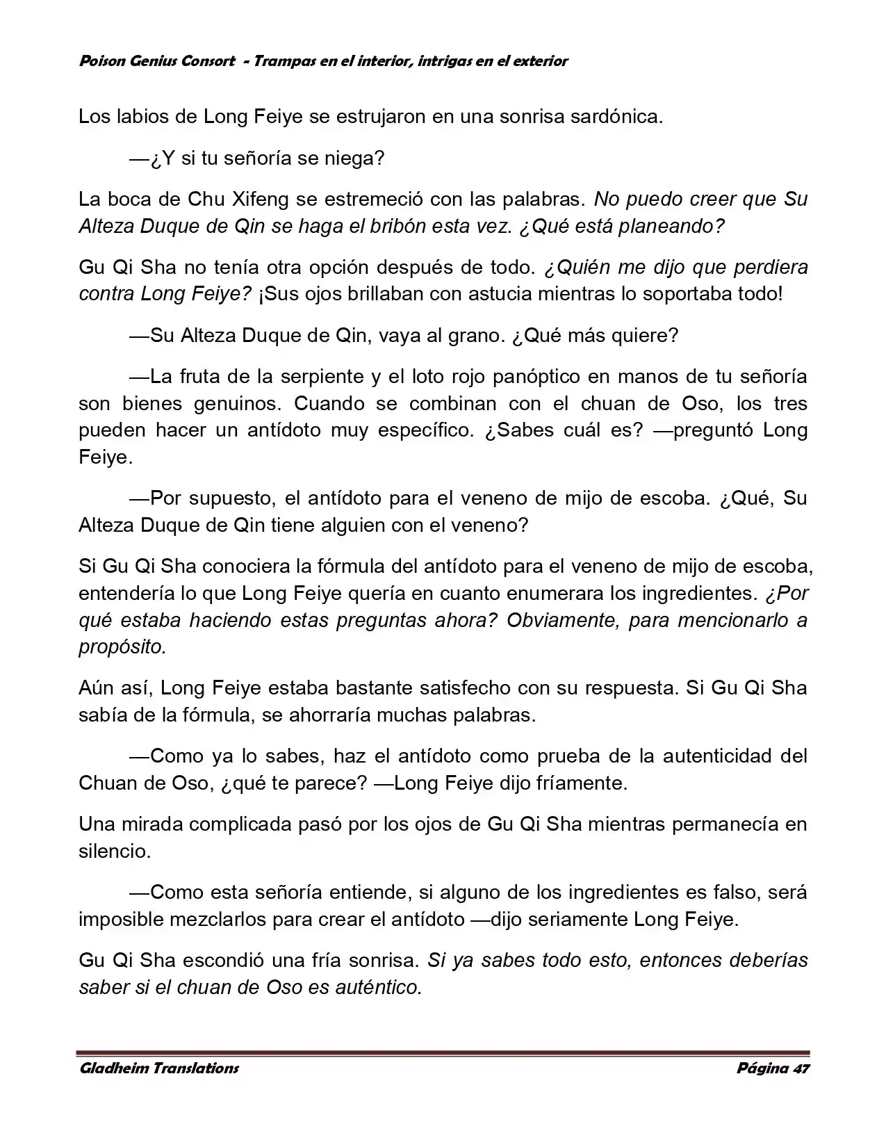 Poison Genious Consort (Novela) - Capítulo 358 - Página 47 - LectorTMOo
