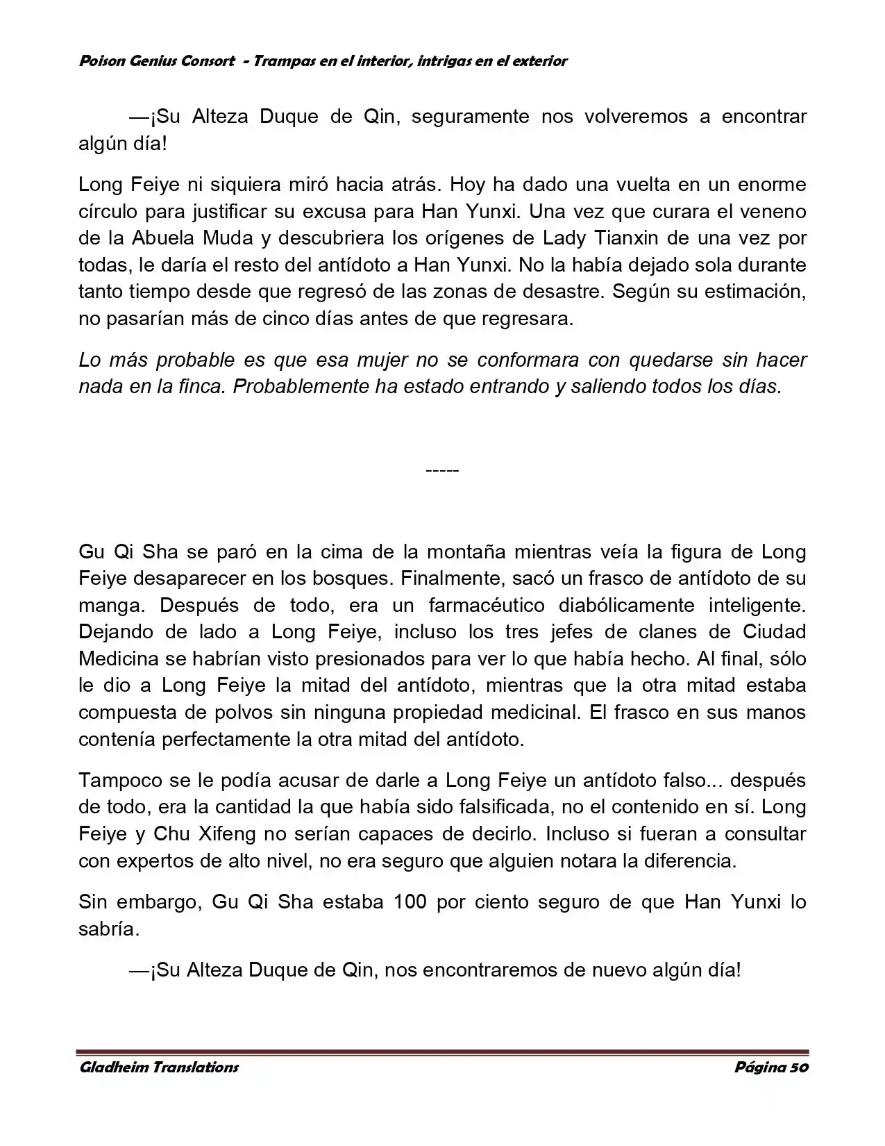 Poison Genious Consort (Novela) - Capítulo 358 - Página 50 - LectorTMOo